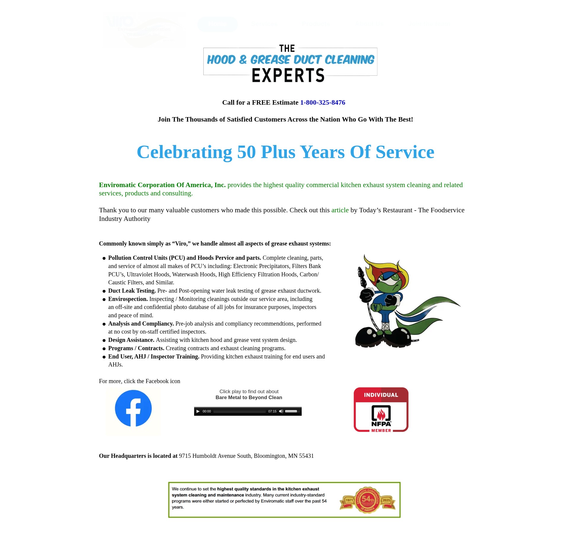 Screenshot of enviromatic.com