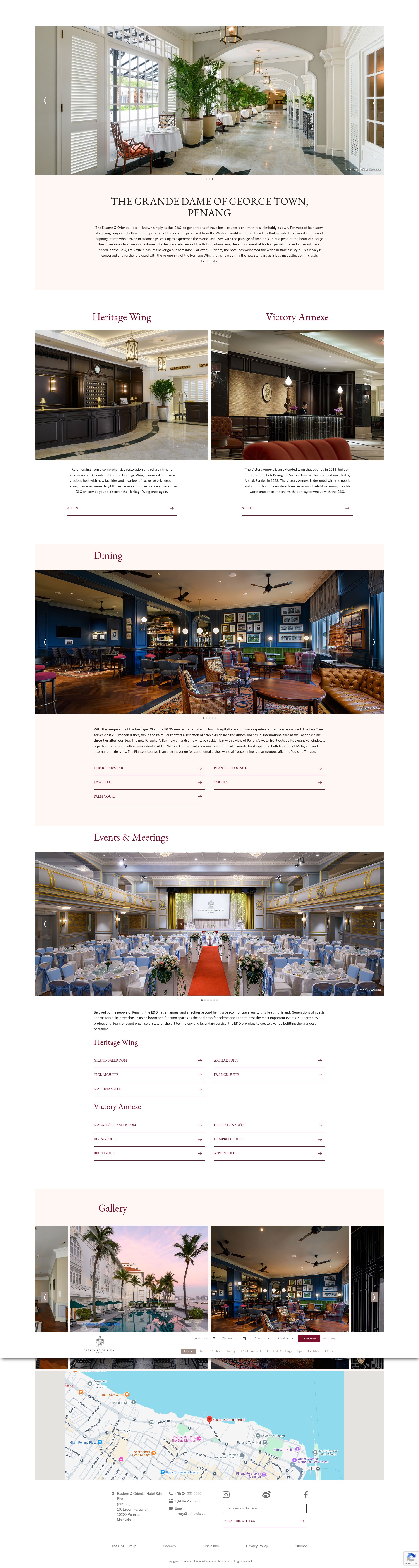 Screenshot of eohotels.com