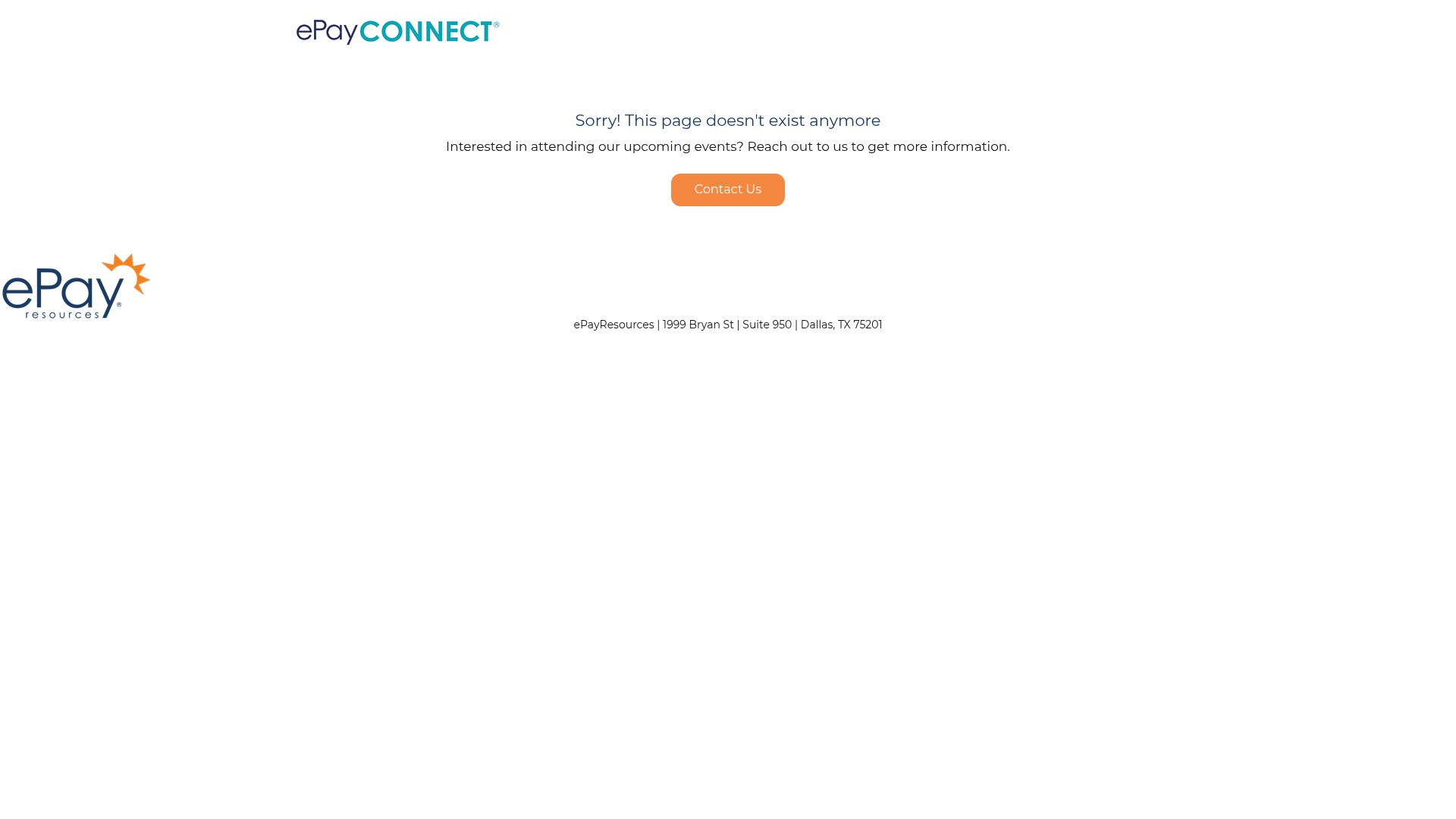 Screenshot of epayresources.cventevents.com
