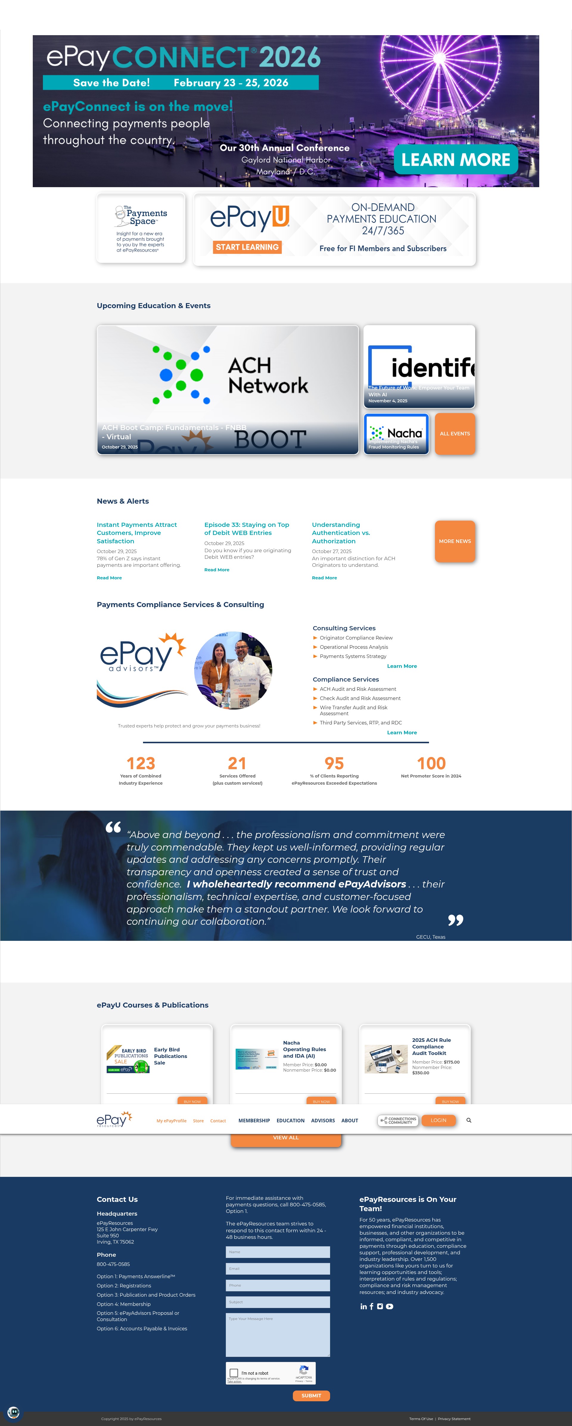 Screenshot of epayresources.org