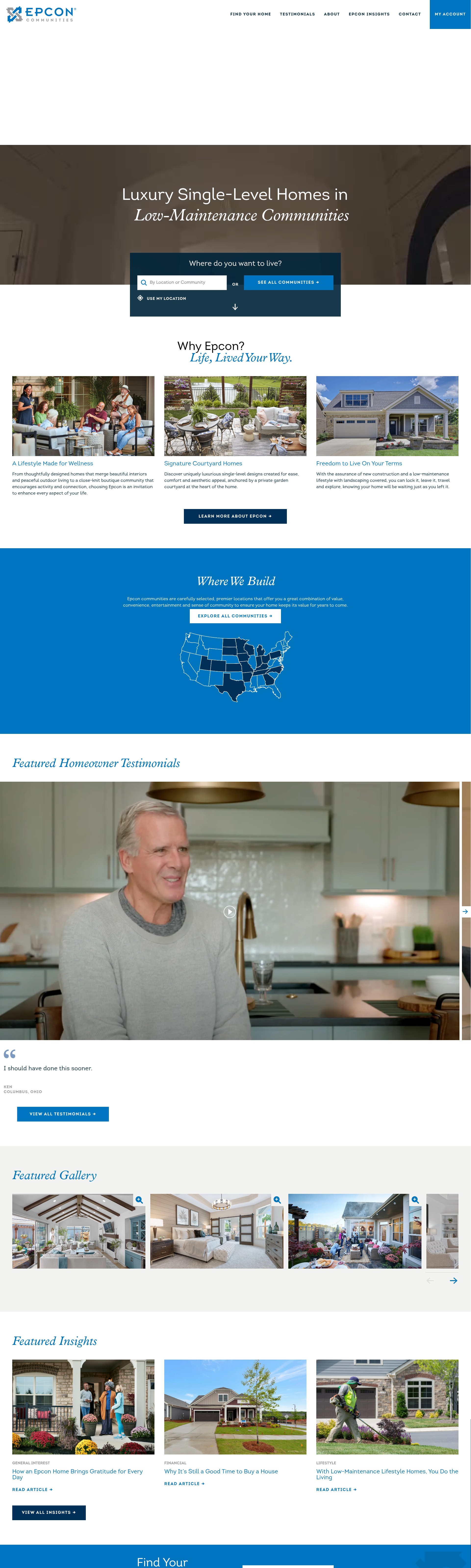 Screenshot of epconcommunities.com