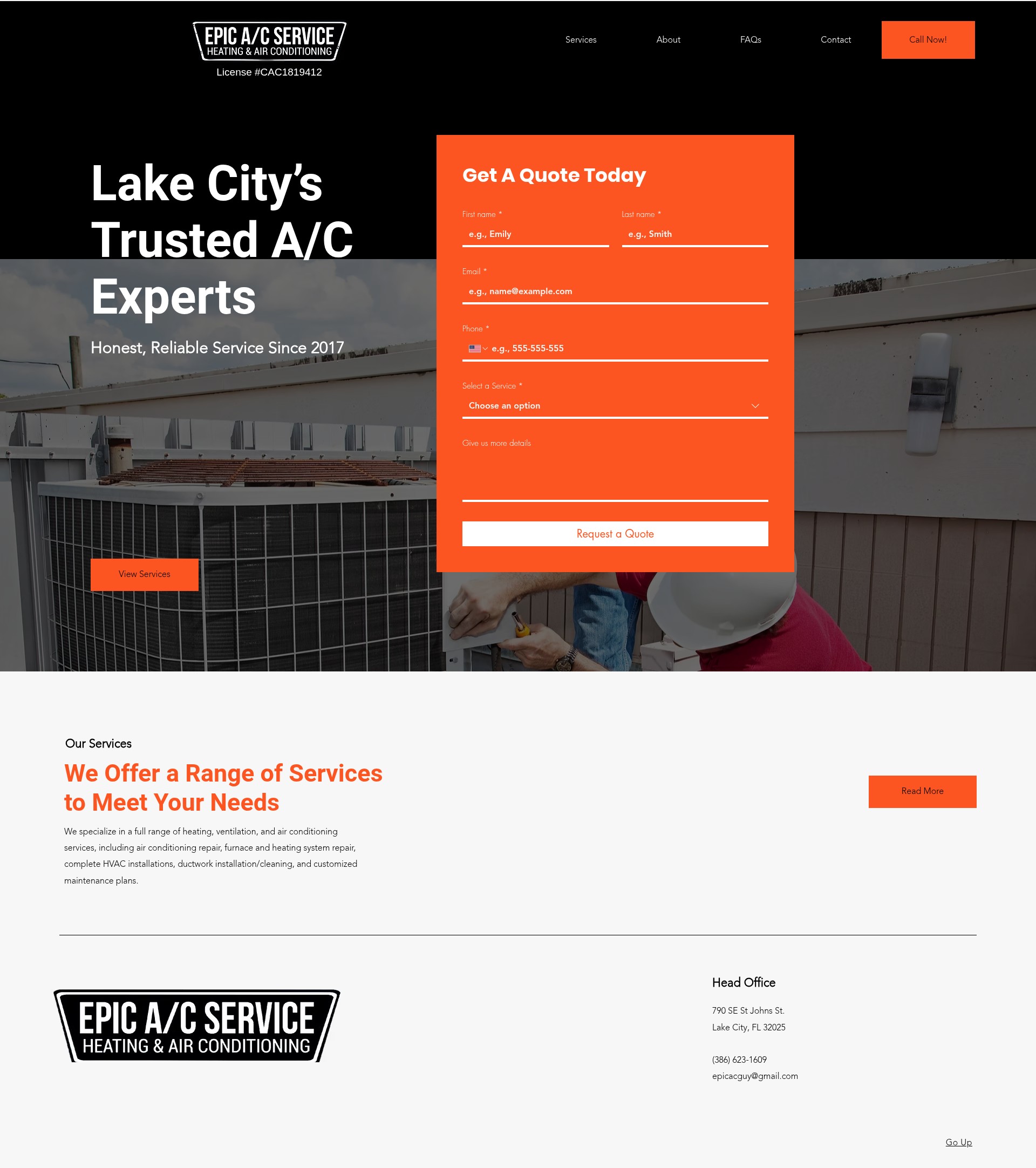 Screenshot of epicacguy.com
