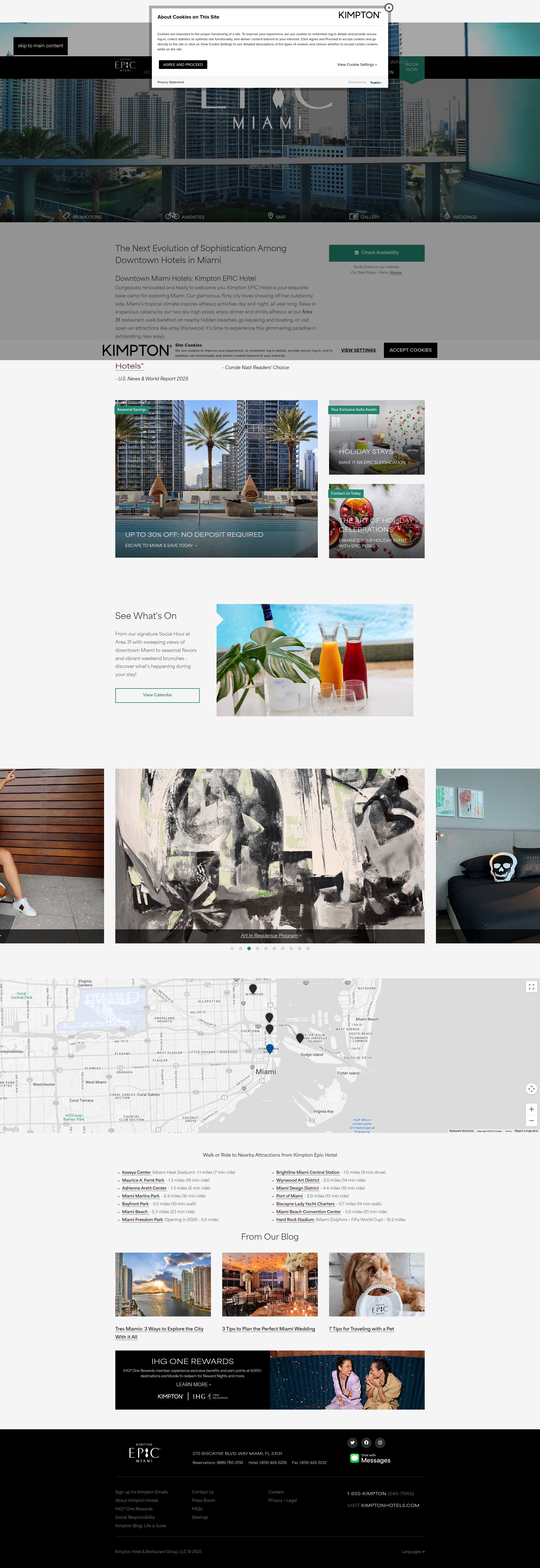 Screenshot of epichotel.com