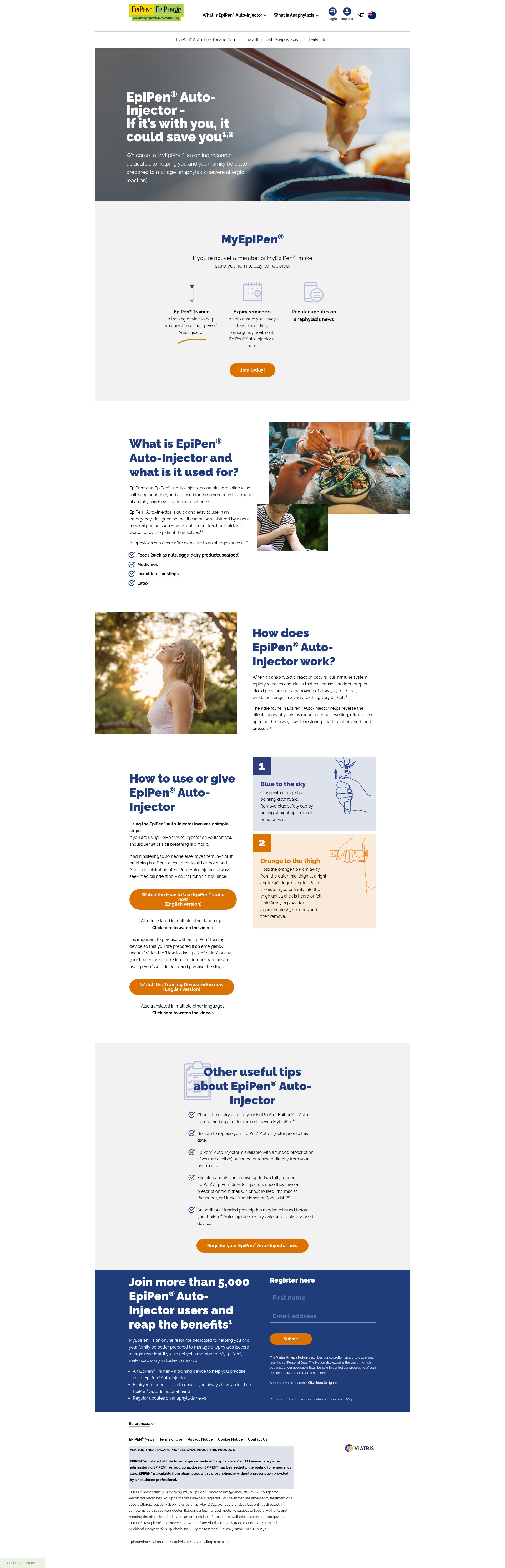 Screenshot of epiclub.co.nz