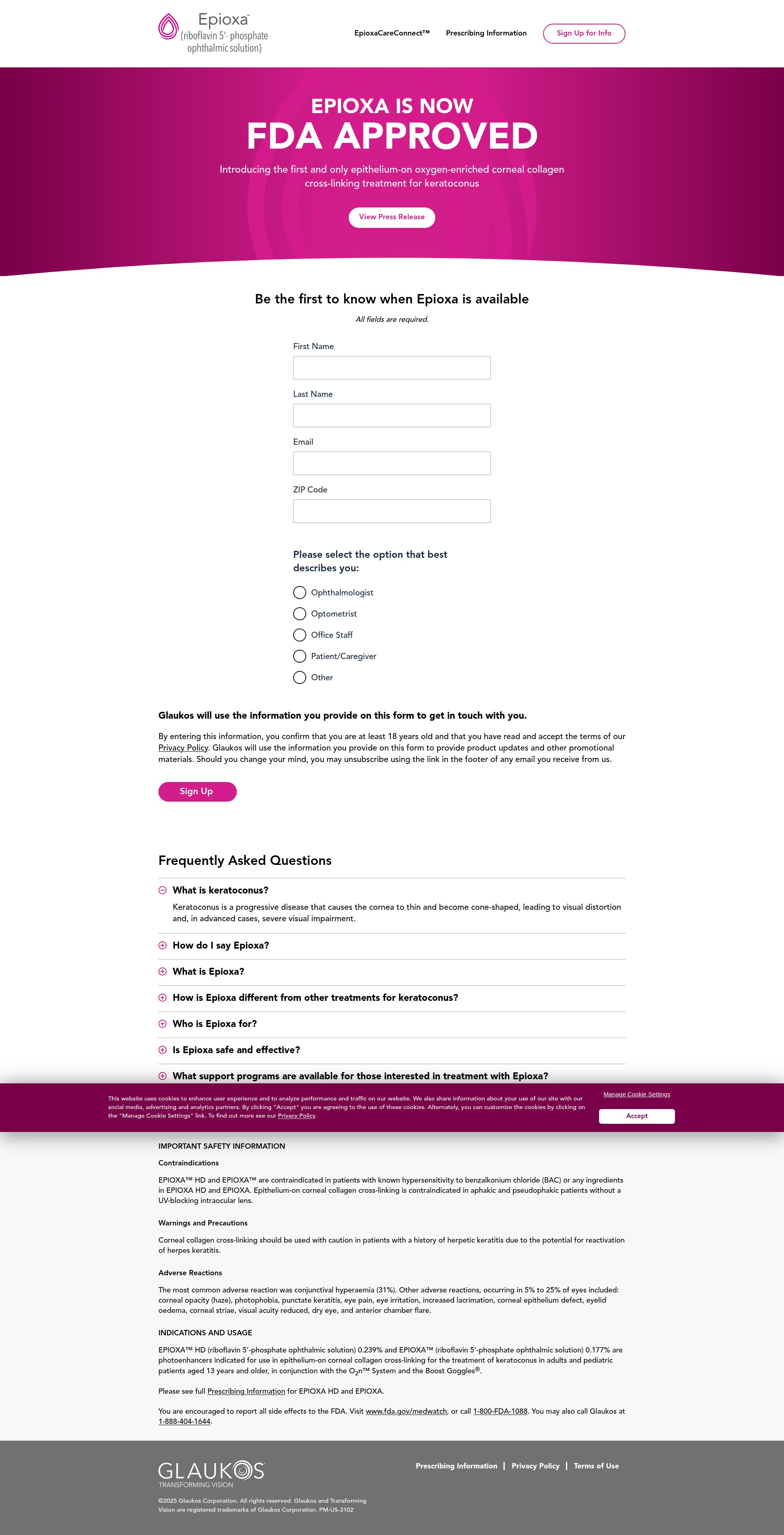 Screenshot of epioxa.com