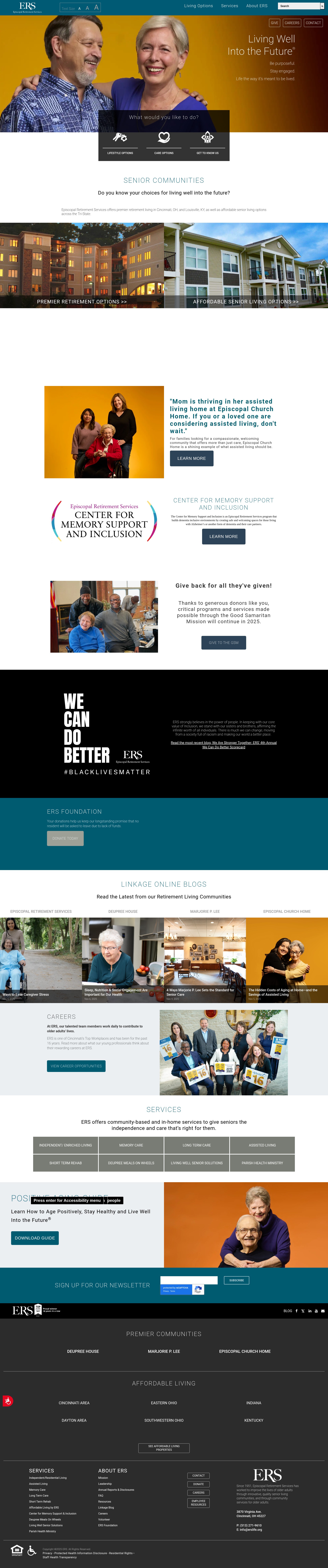 Screenshot of episcopalretirement.com