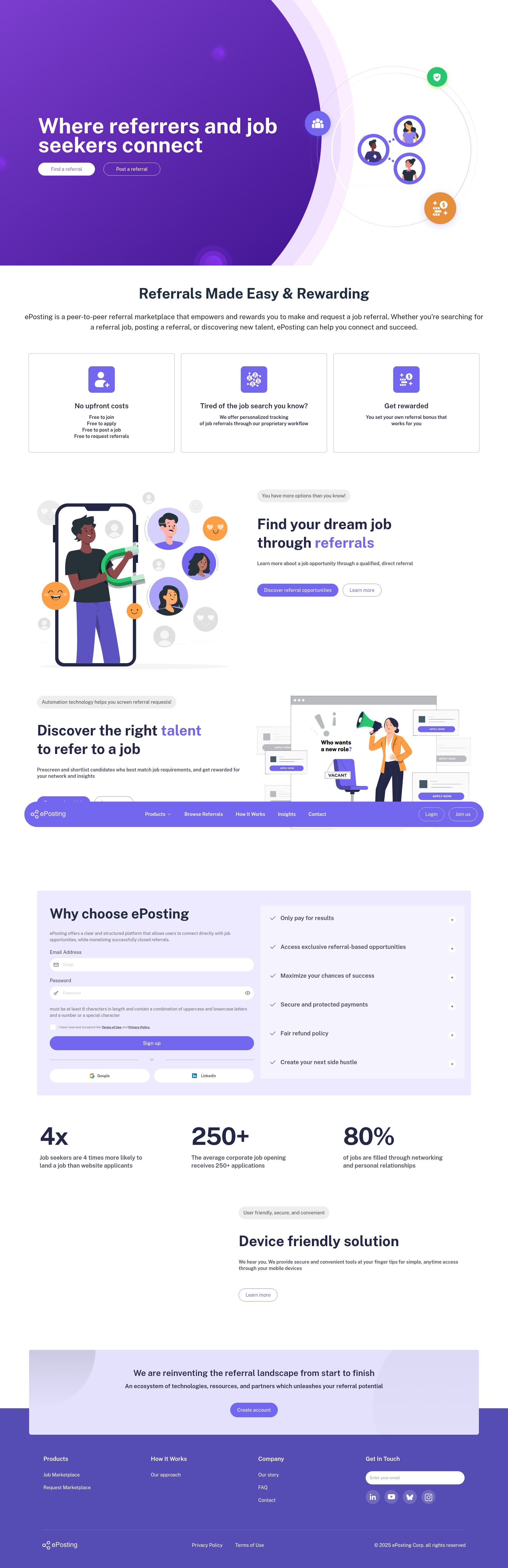 Screenshot of eposting.com