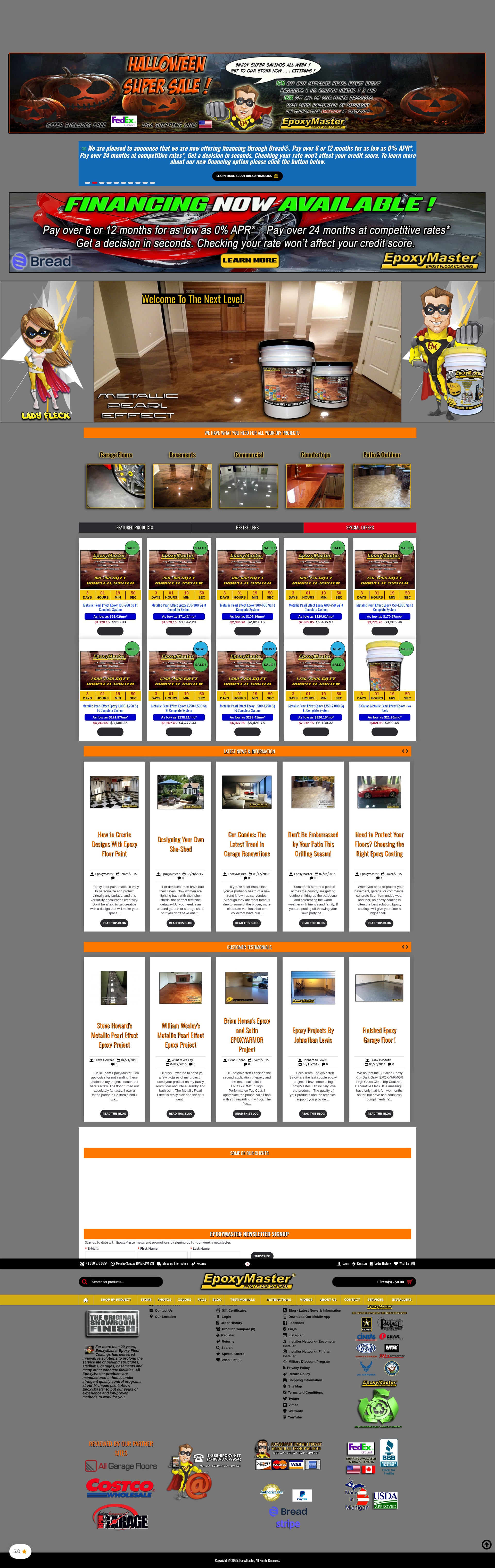 Screenshot of epoxymaster.com