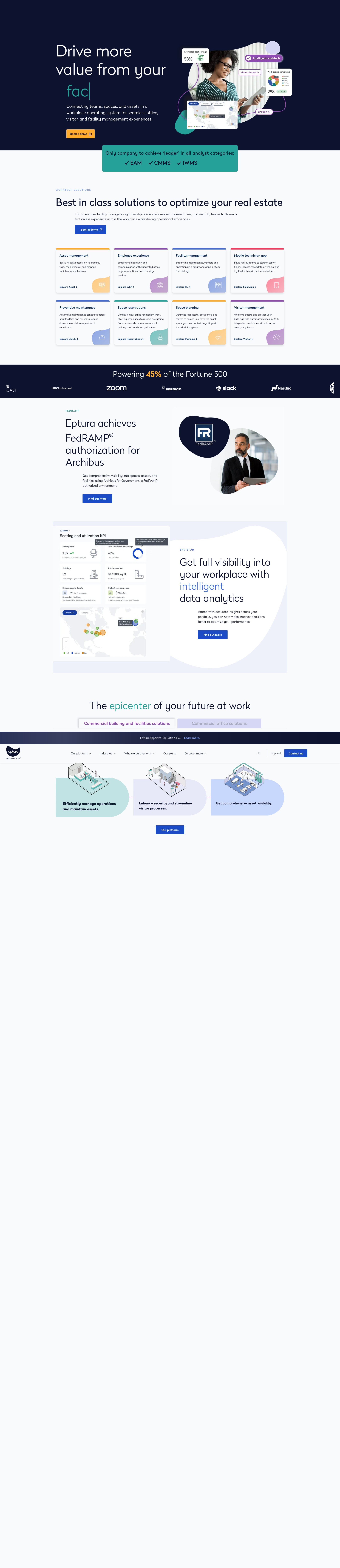 Screenshot of eptura.com