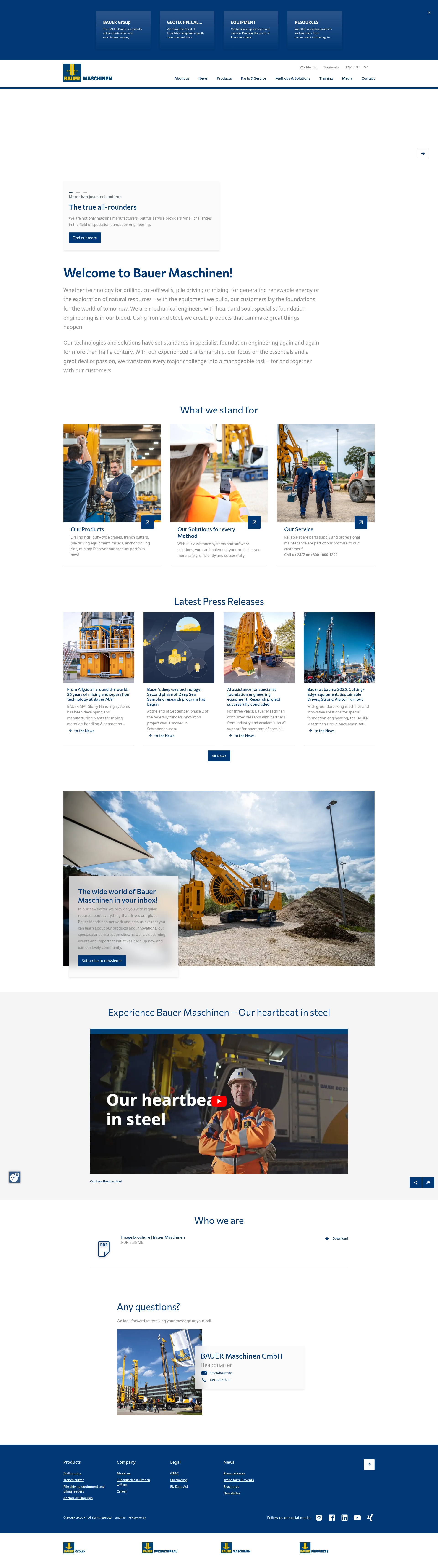 Screenshot of equipment.bauer.de