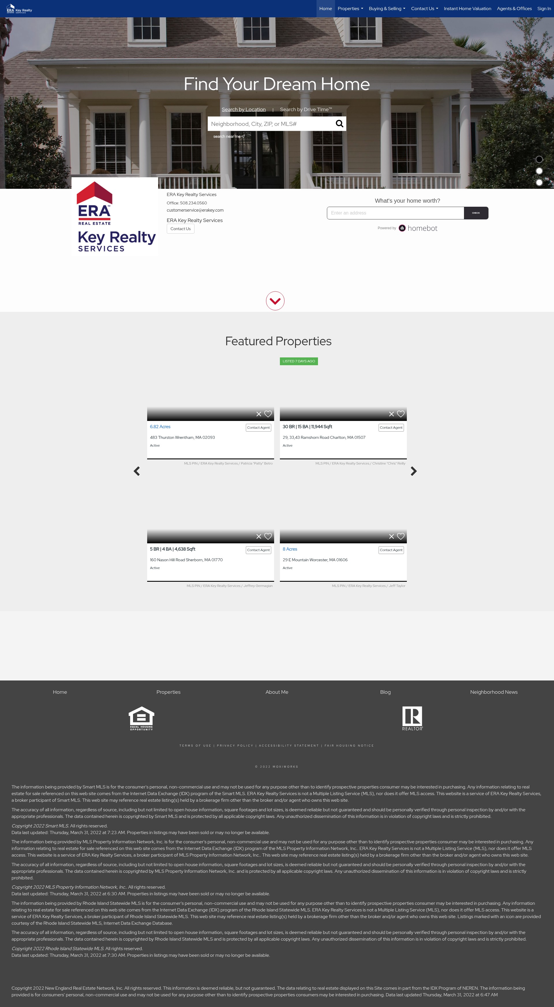 Screenshot of erakeyrealty.com