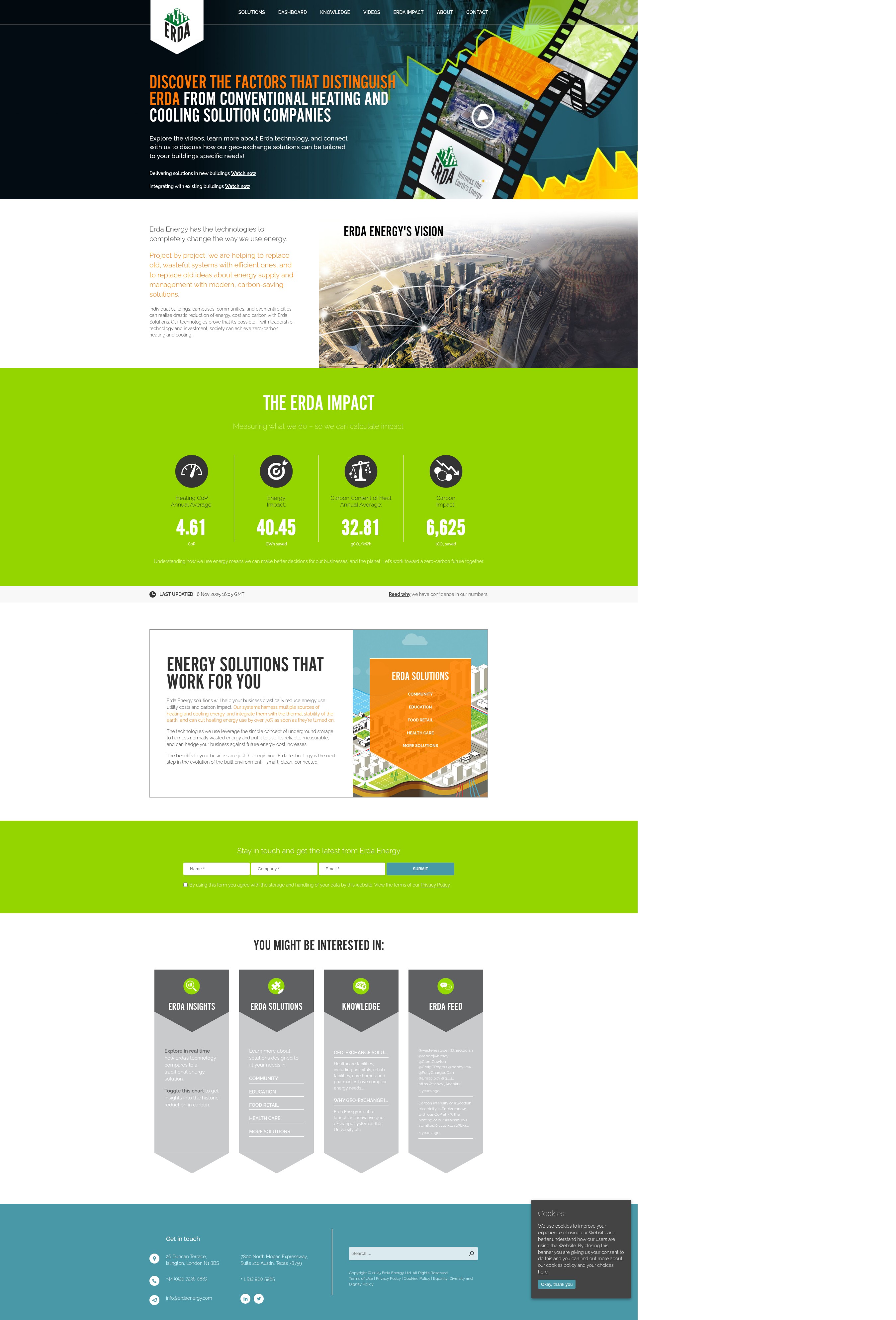 Screenshot of erdaenergy.com