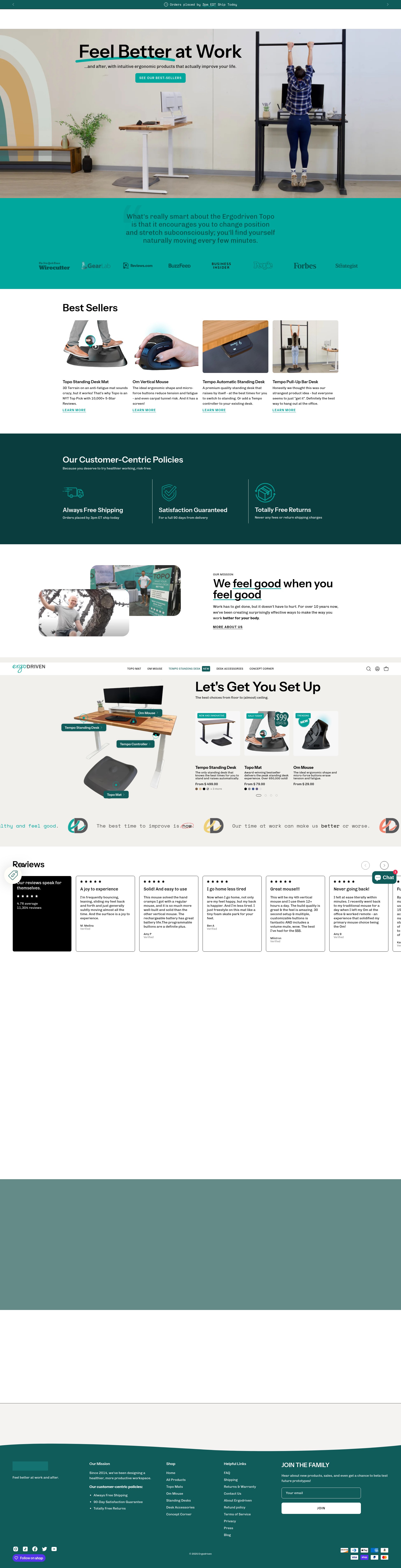Screenshot of ergodriven.com