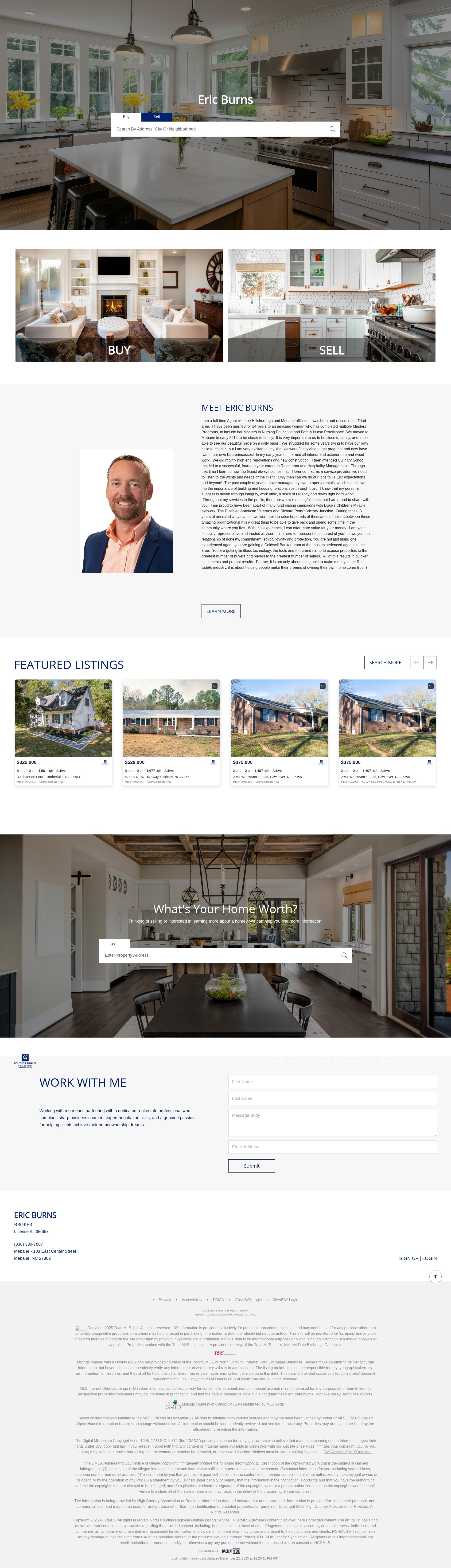 Screenshot of ericburns.hpw.com