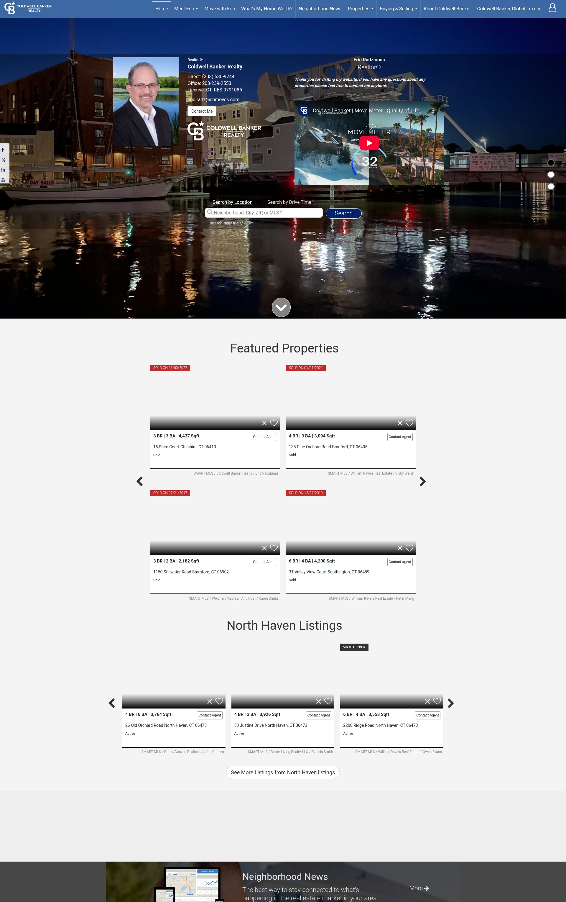 Screenshot of ericradzctrealestate.com