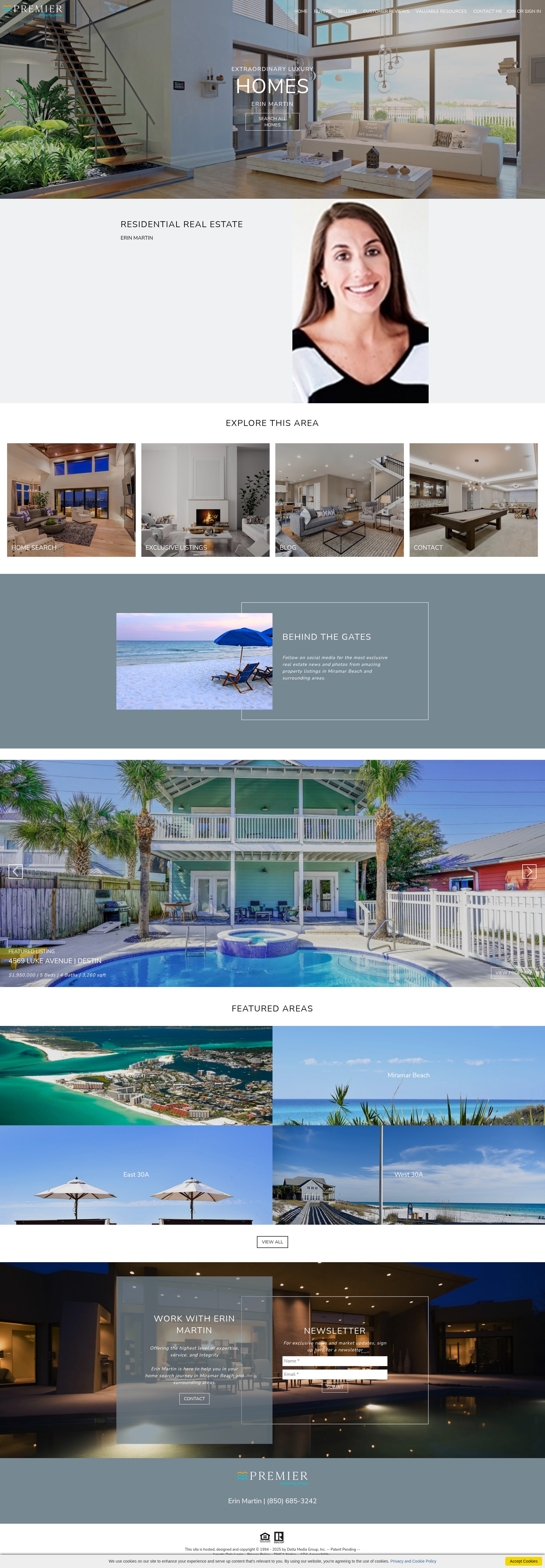 Screenshot of erinmartin.premierfl.com