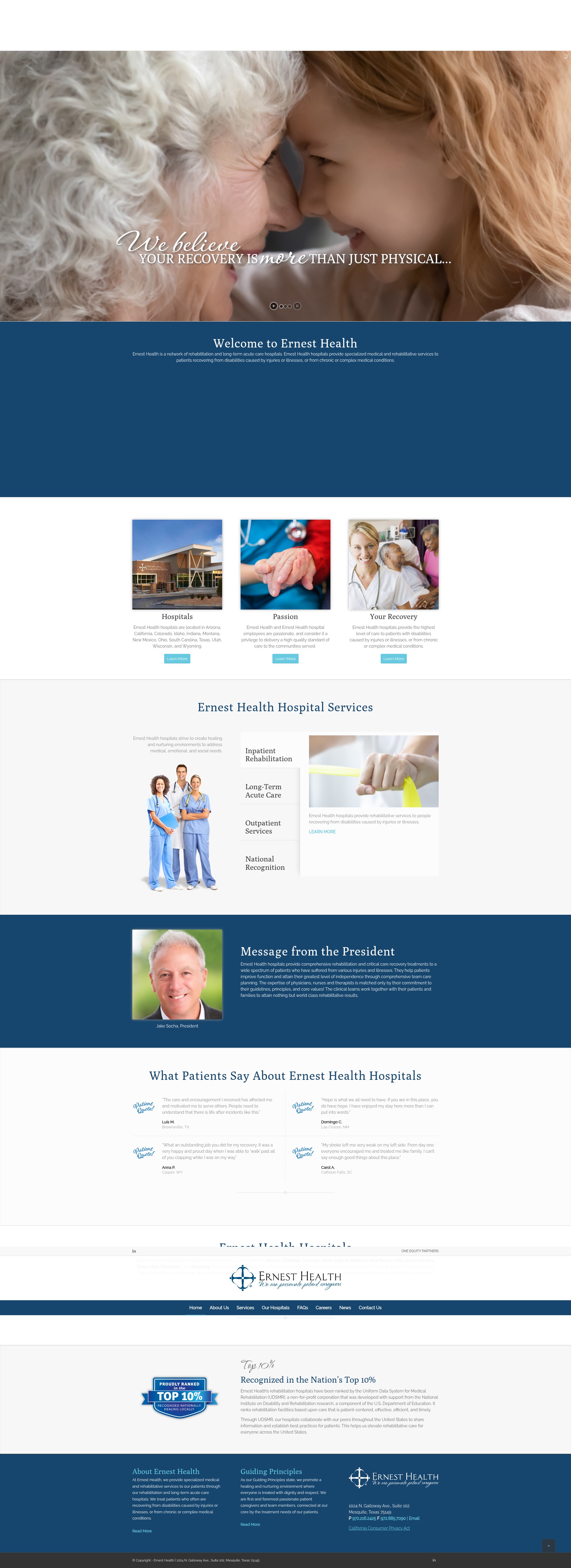 Screenshot of ernesthealth.com
