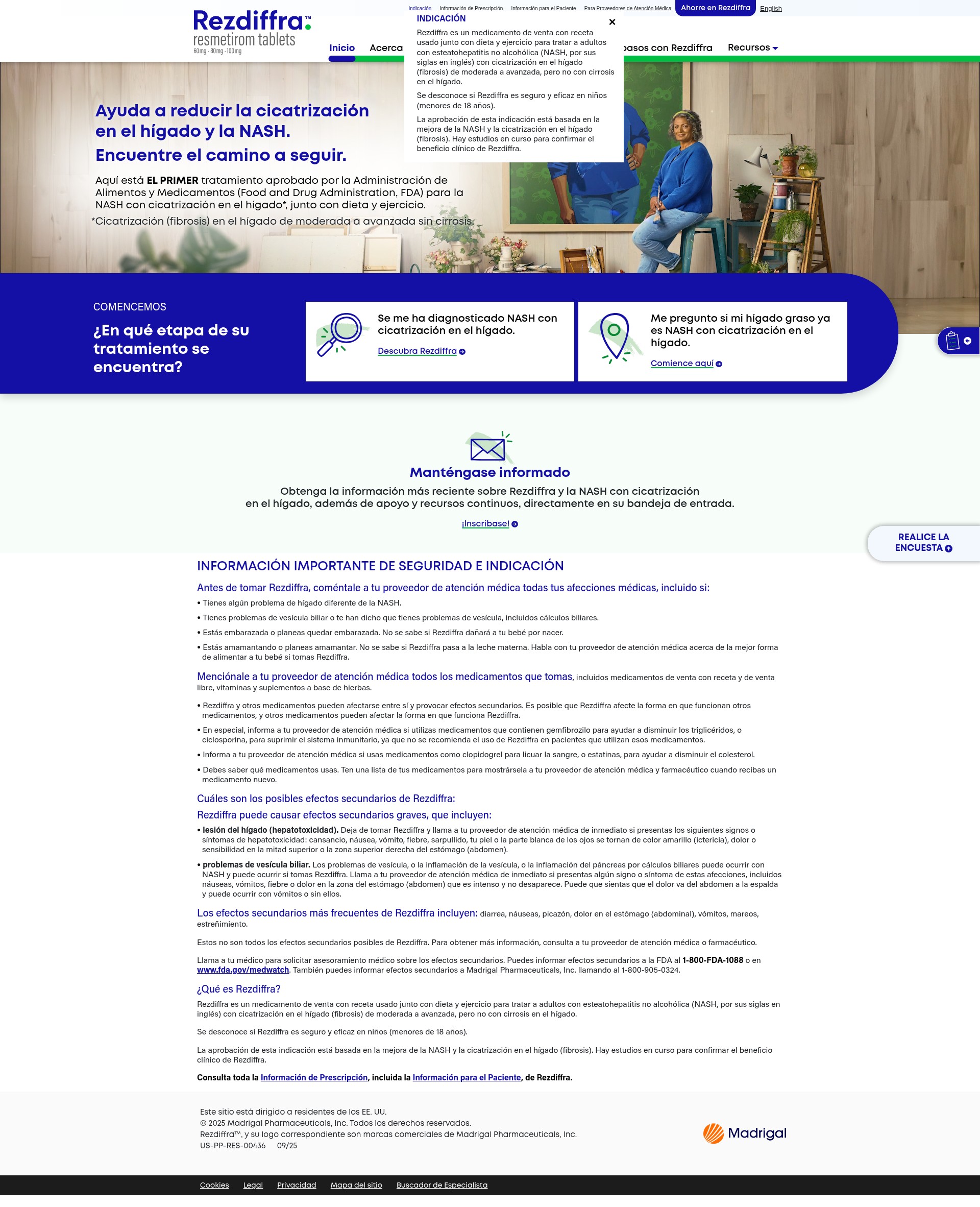 Screenshot of es.rezdiffra.com