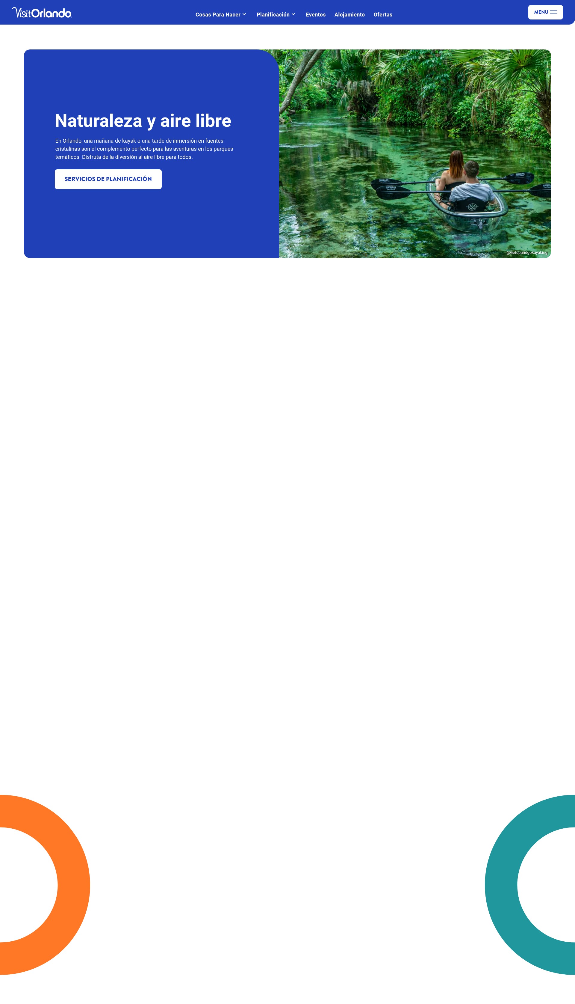 Screenshot of es.visitorlando.com
