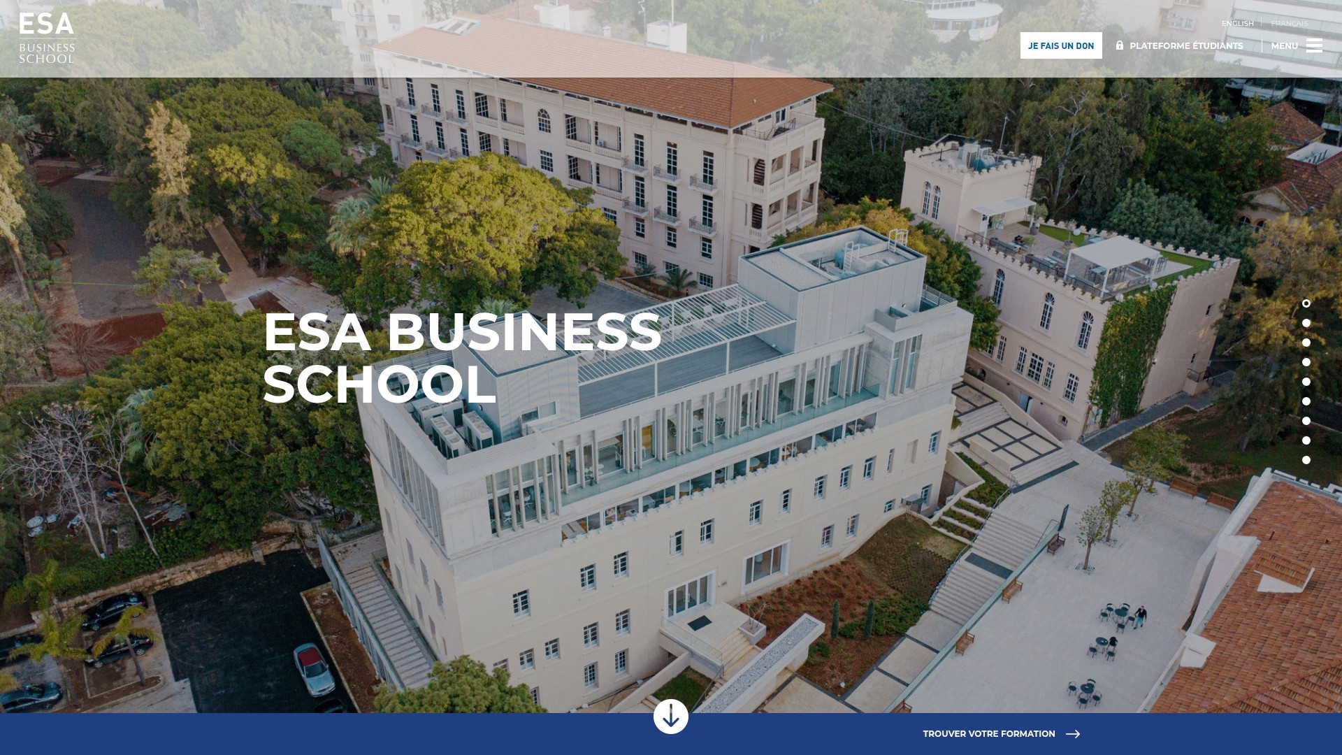Screenshot of esa.edu.lb