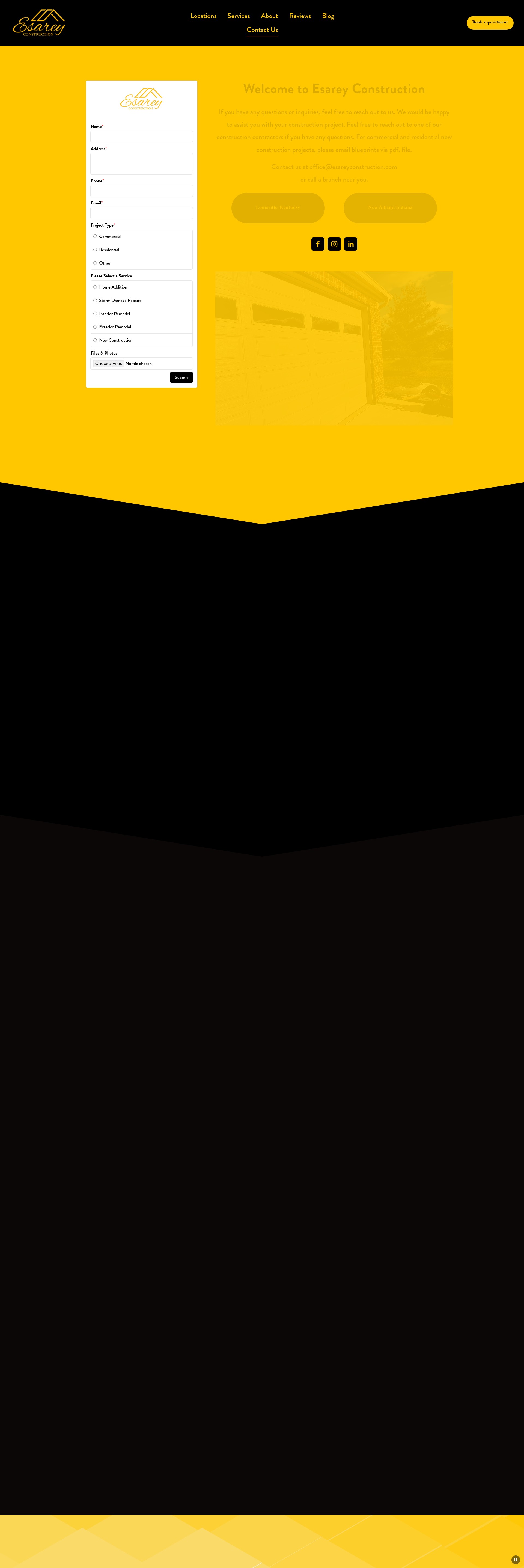 Screenshot of esareyconstruction.com