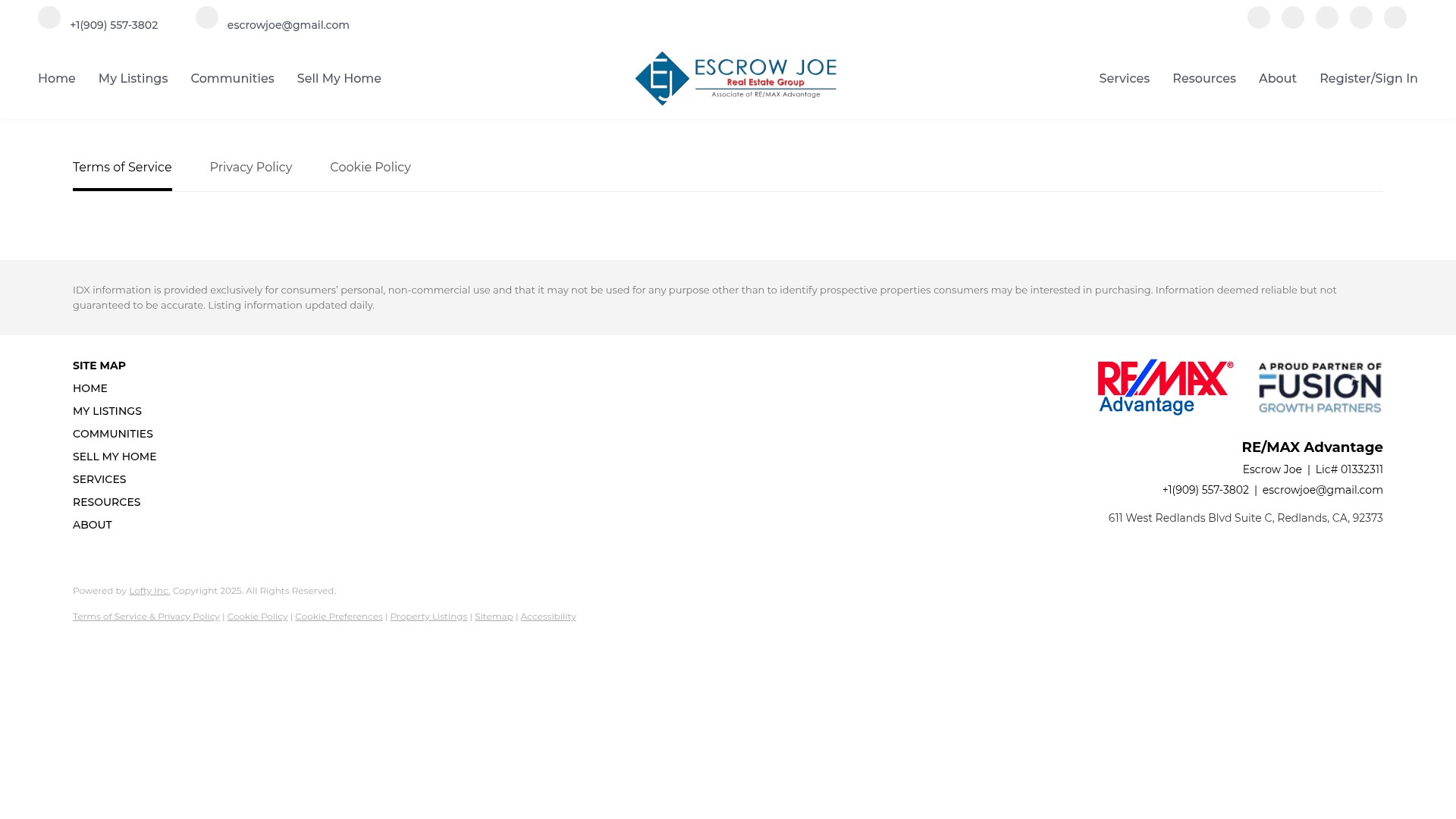 Screenshot of escrowjoe.com