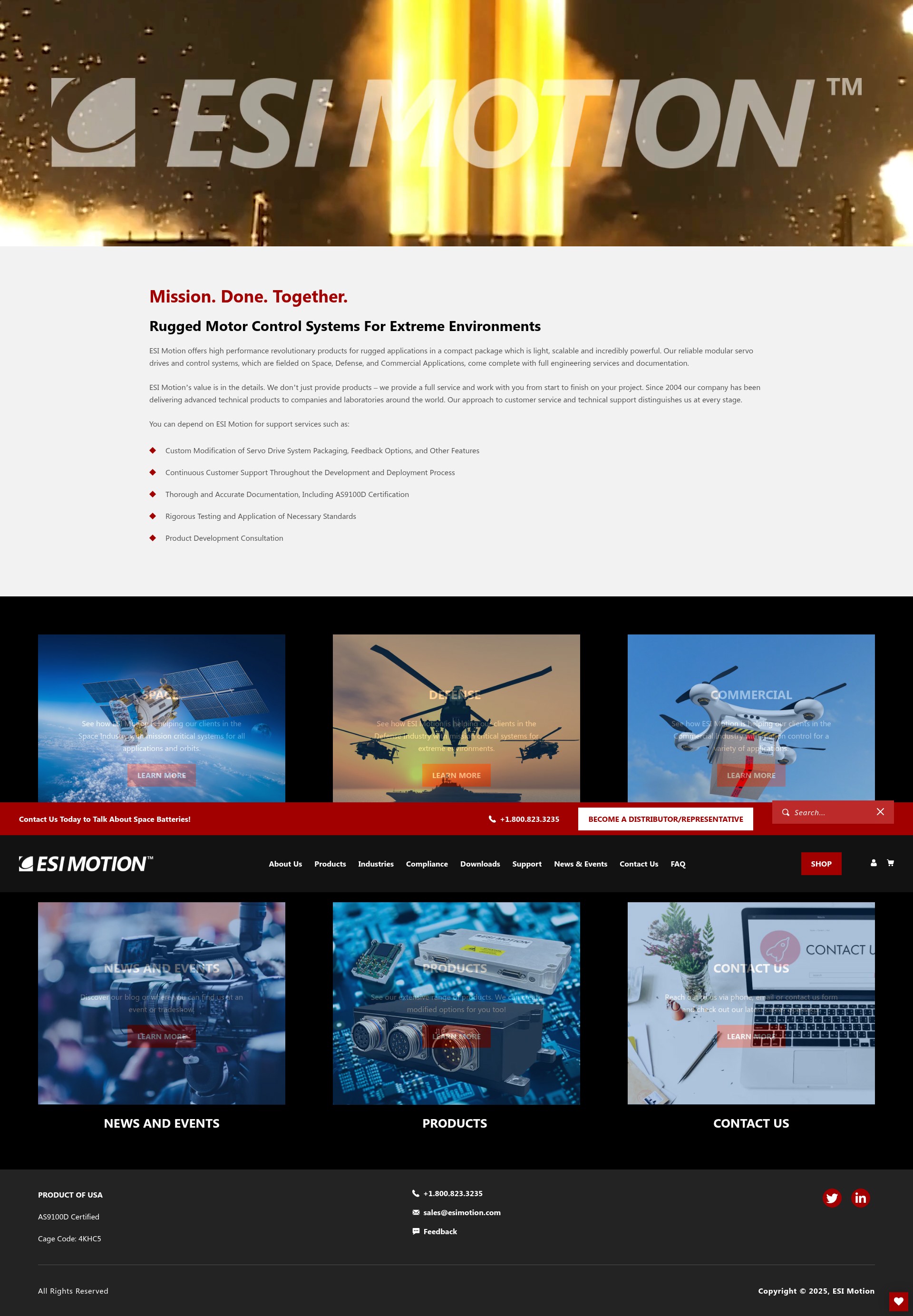 Screenshot of esimotion.com