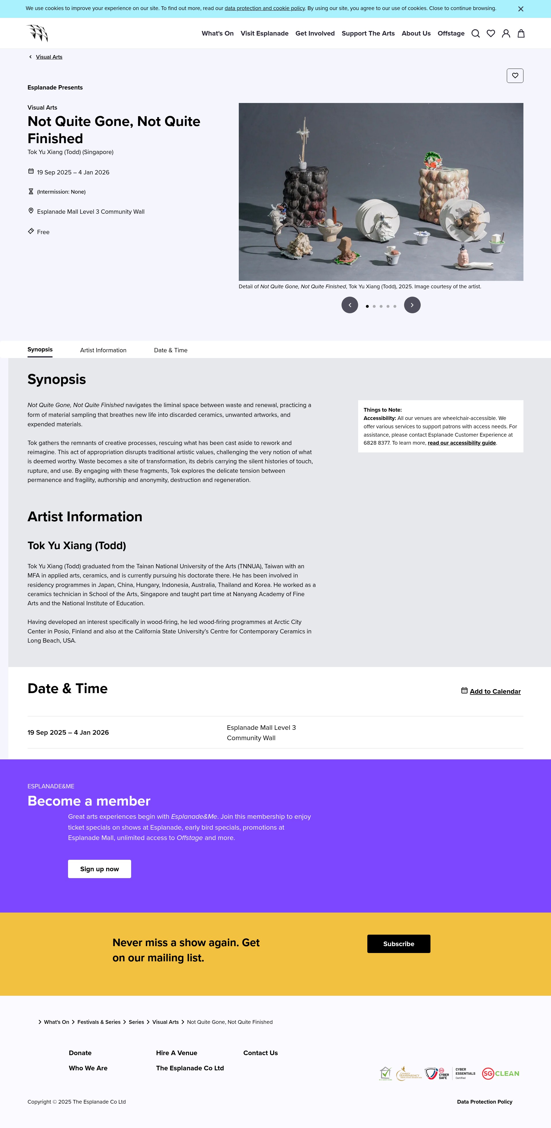 Screenshot of esplanade.com