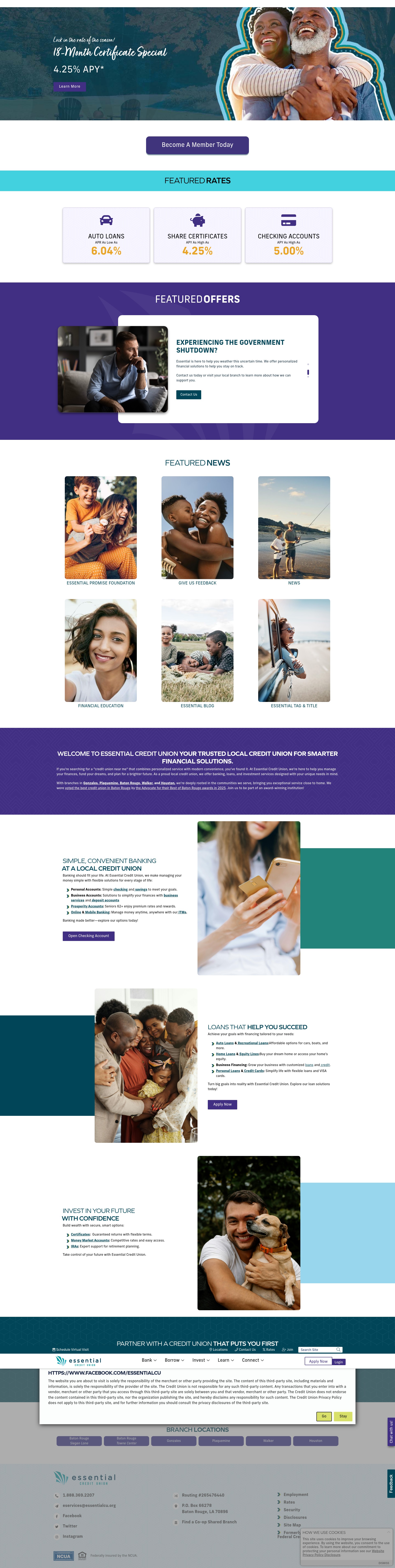 Screenshot of essentialcu.org