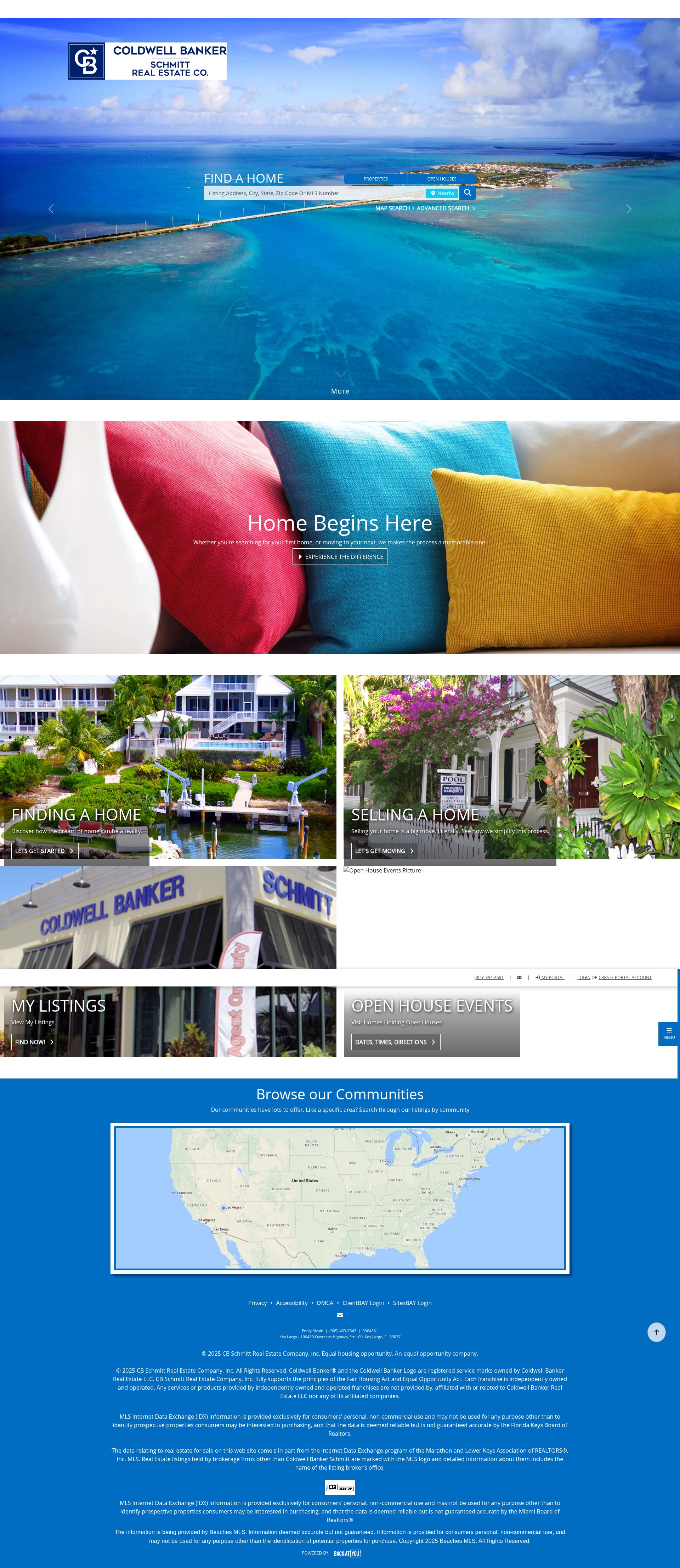 Screenshot of estrain.realestatefloridakeys.com