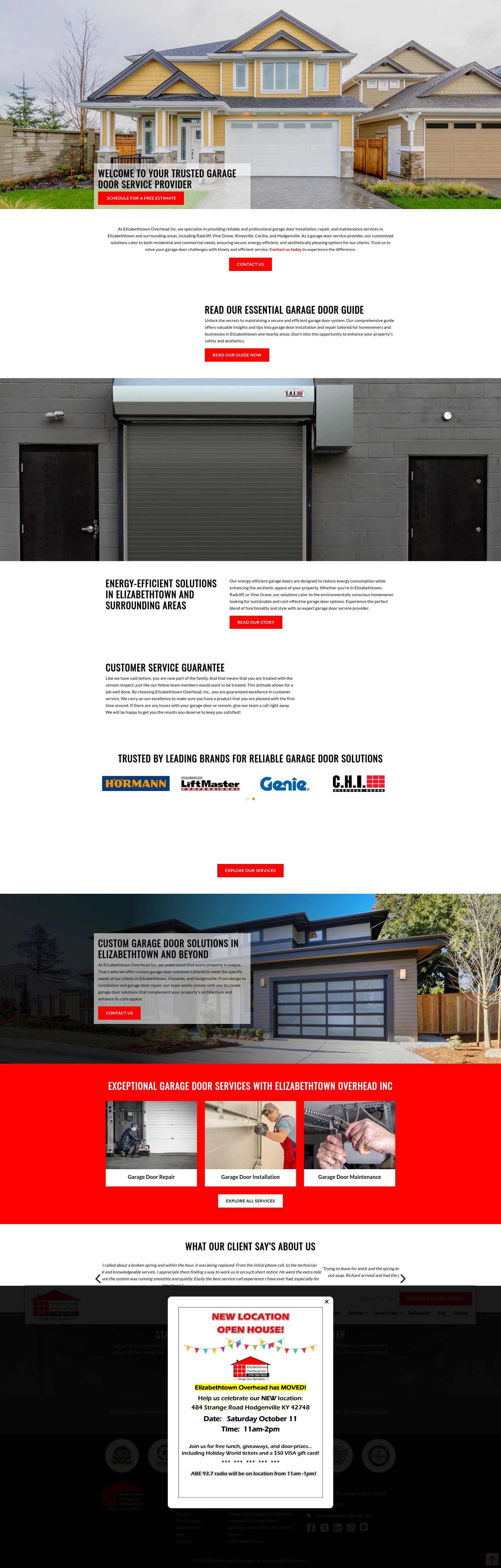 Screenshot of etowndoor.com