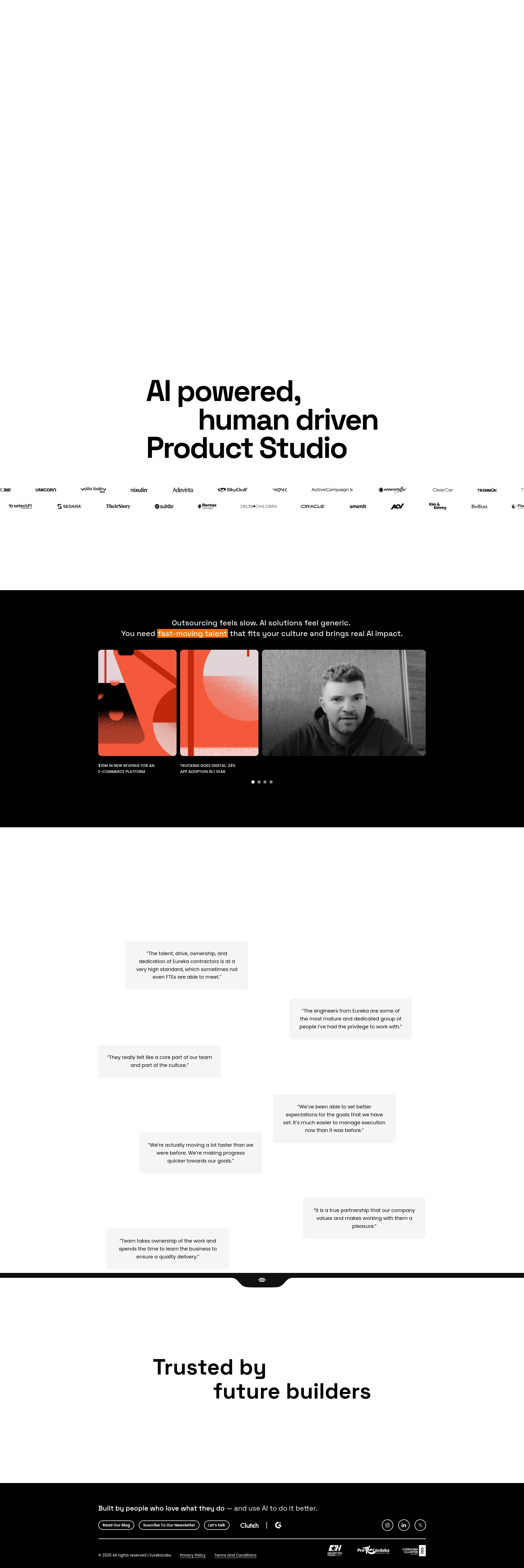 Screenshot of eurekalabs.io