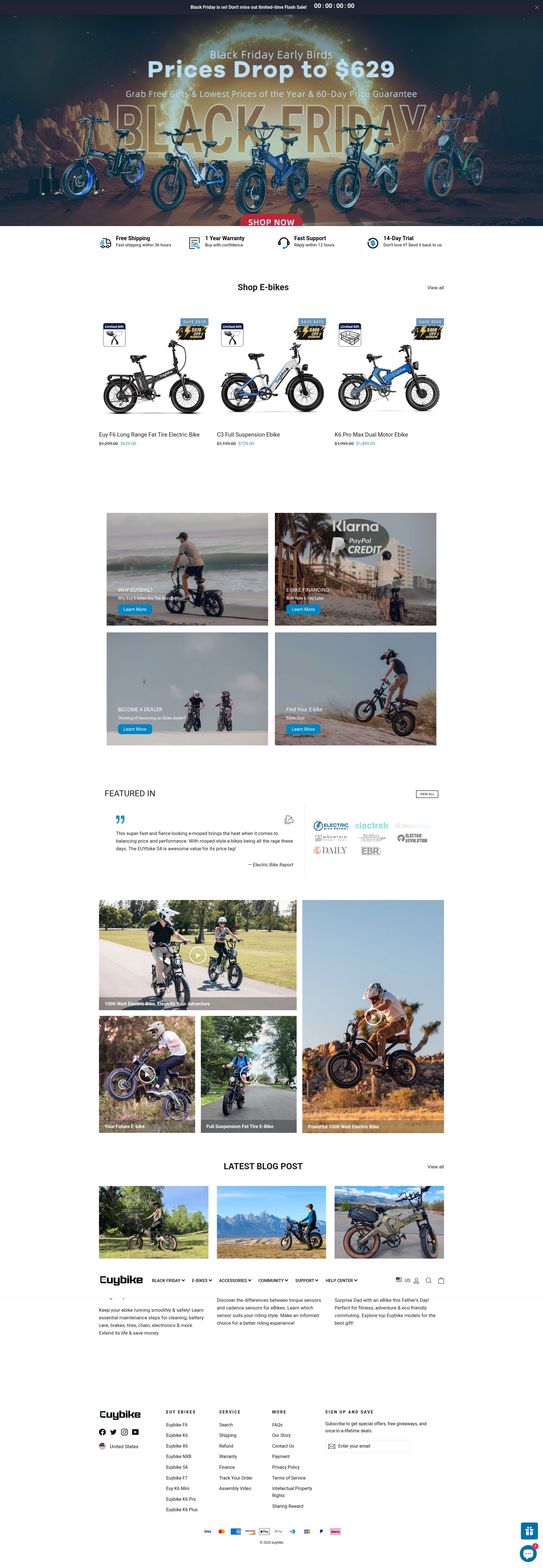 Screenshot of euybike.com