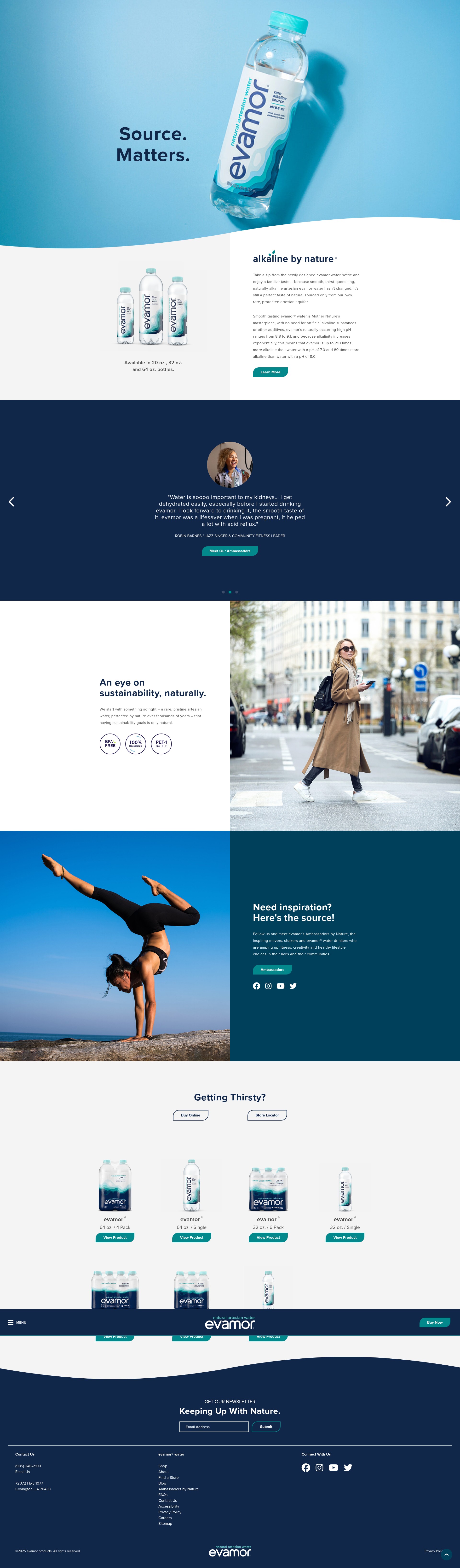 Screenshot of evamor.com