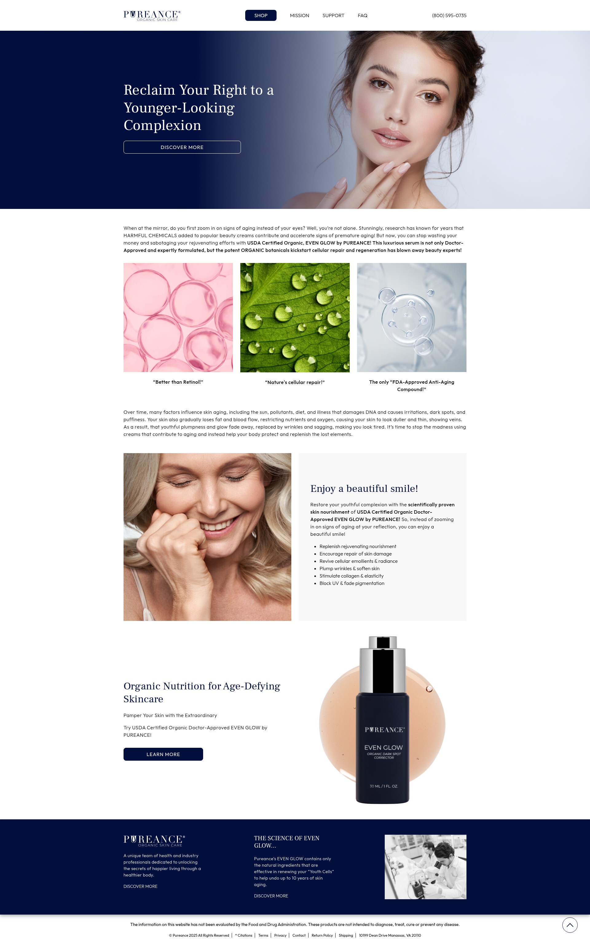 Screenshot of evenglowmd.com