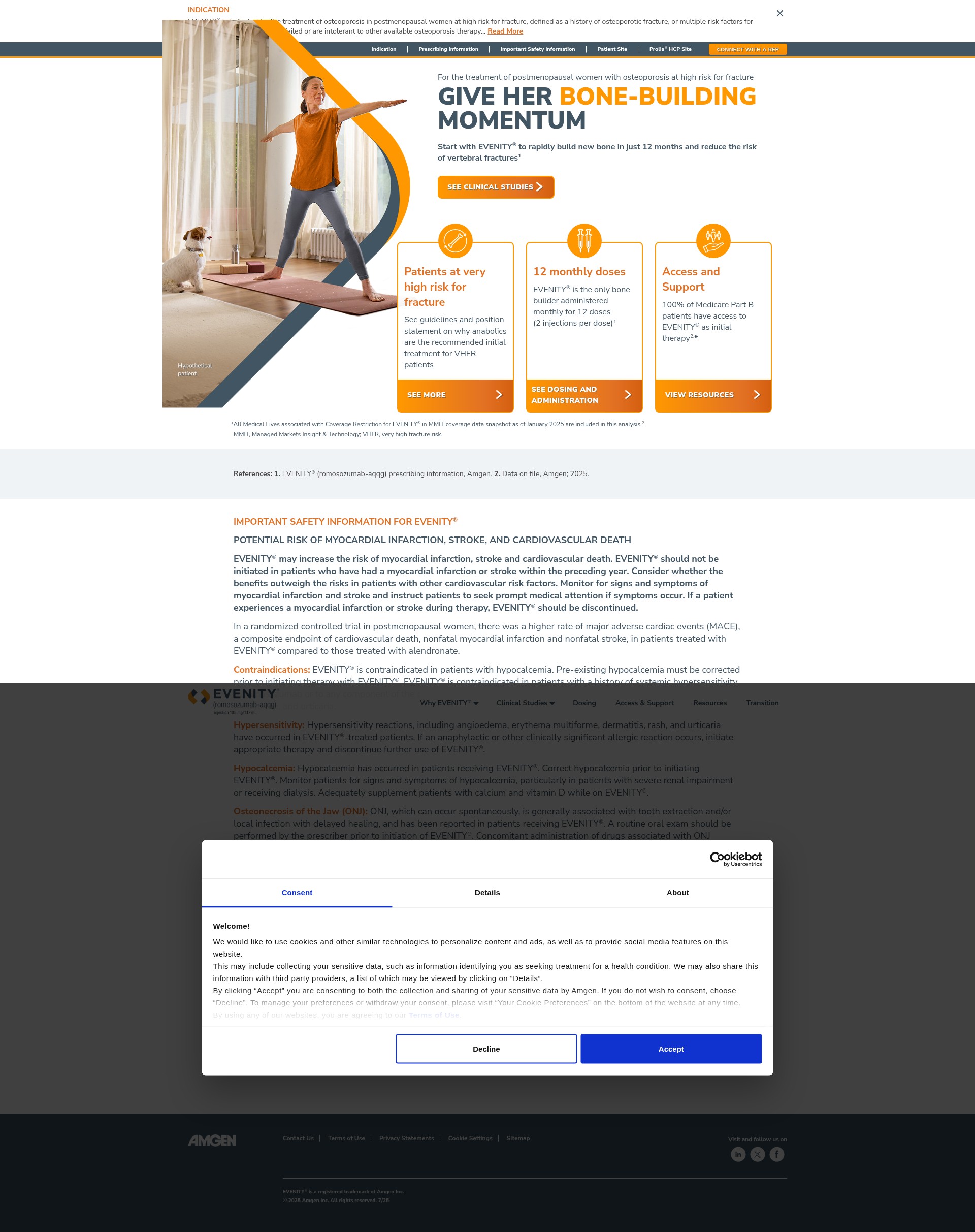 Screenshot of evenityhcp.com