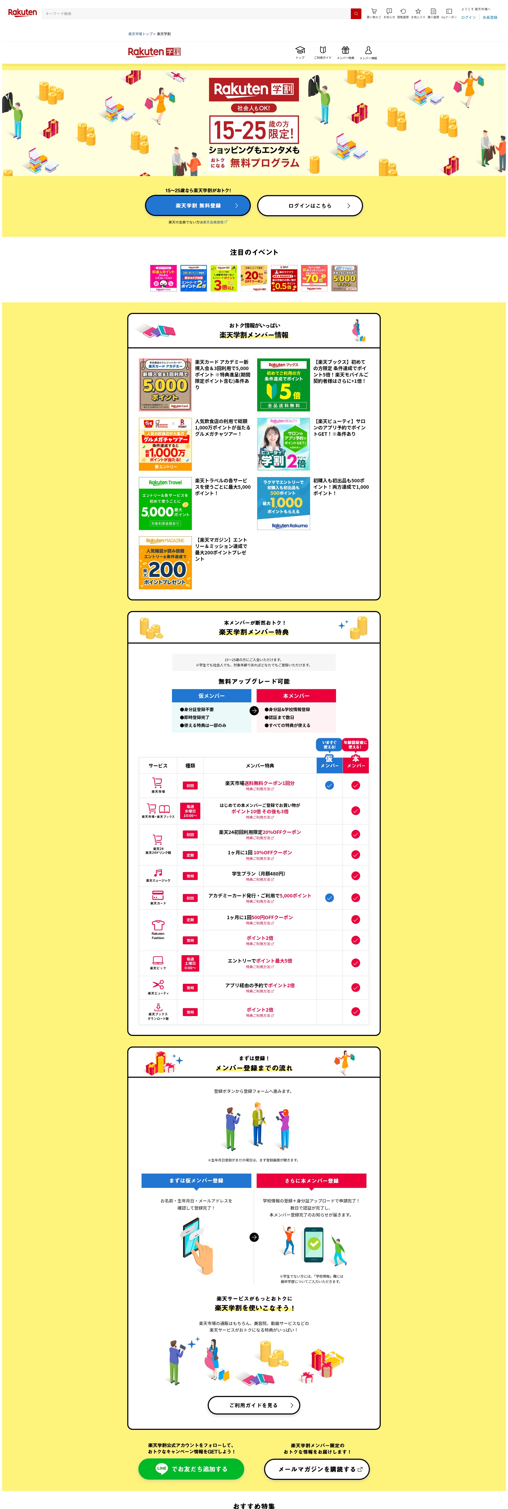 Screenshot of event.rakuten.co.jp