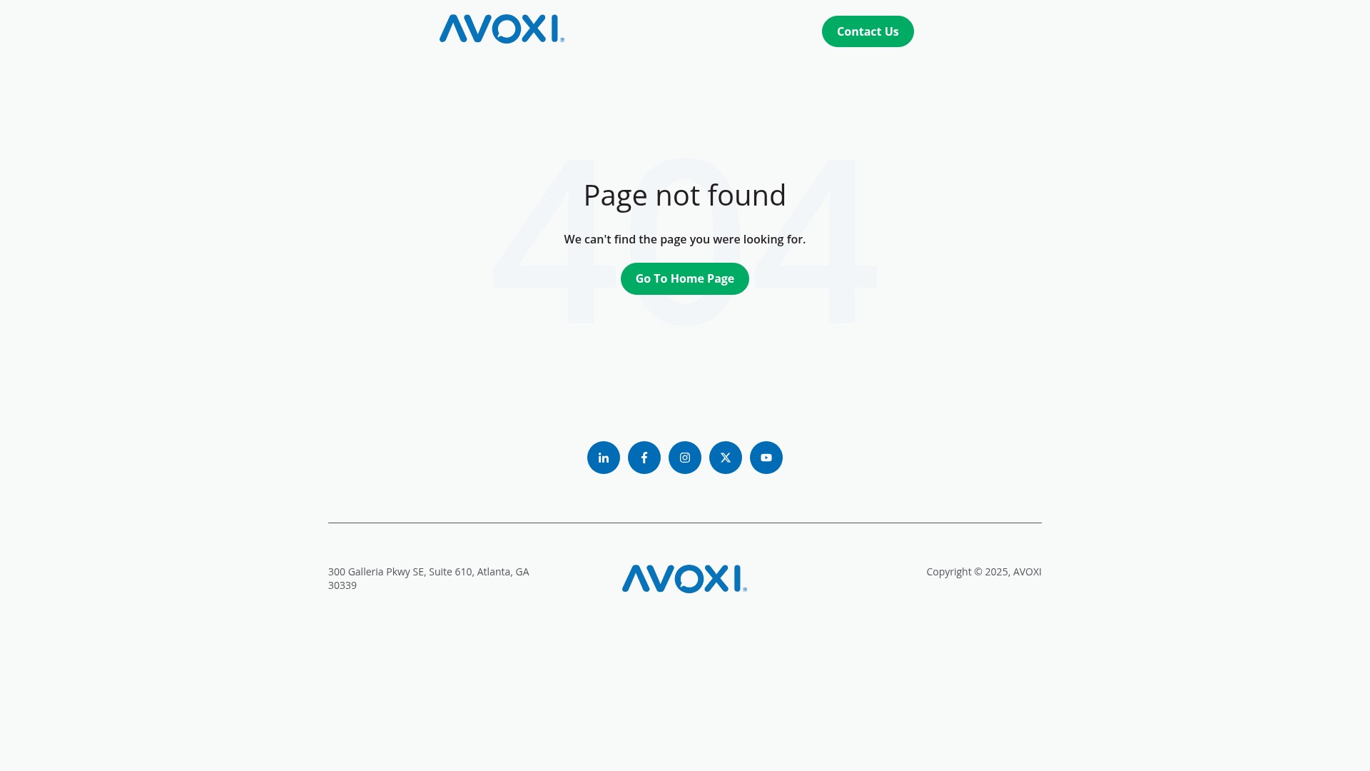 Screenshot of events.avoxi.com