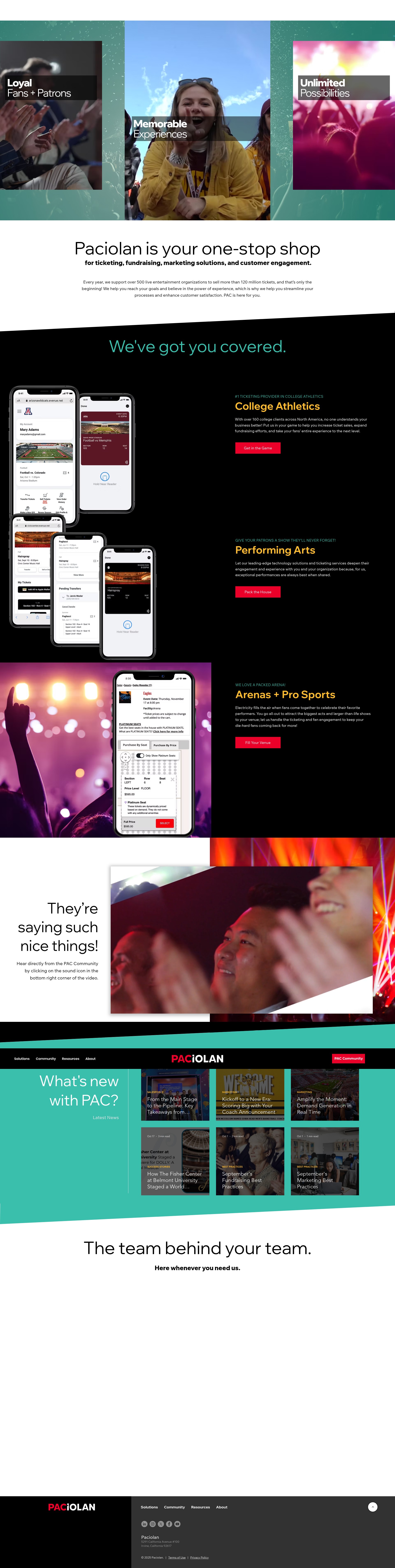 Screenshot of evenue.net