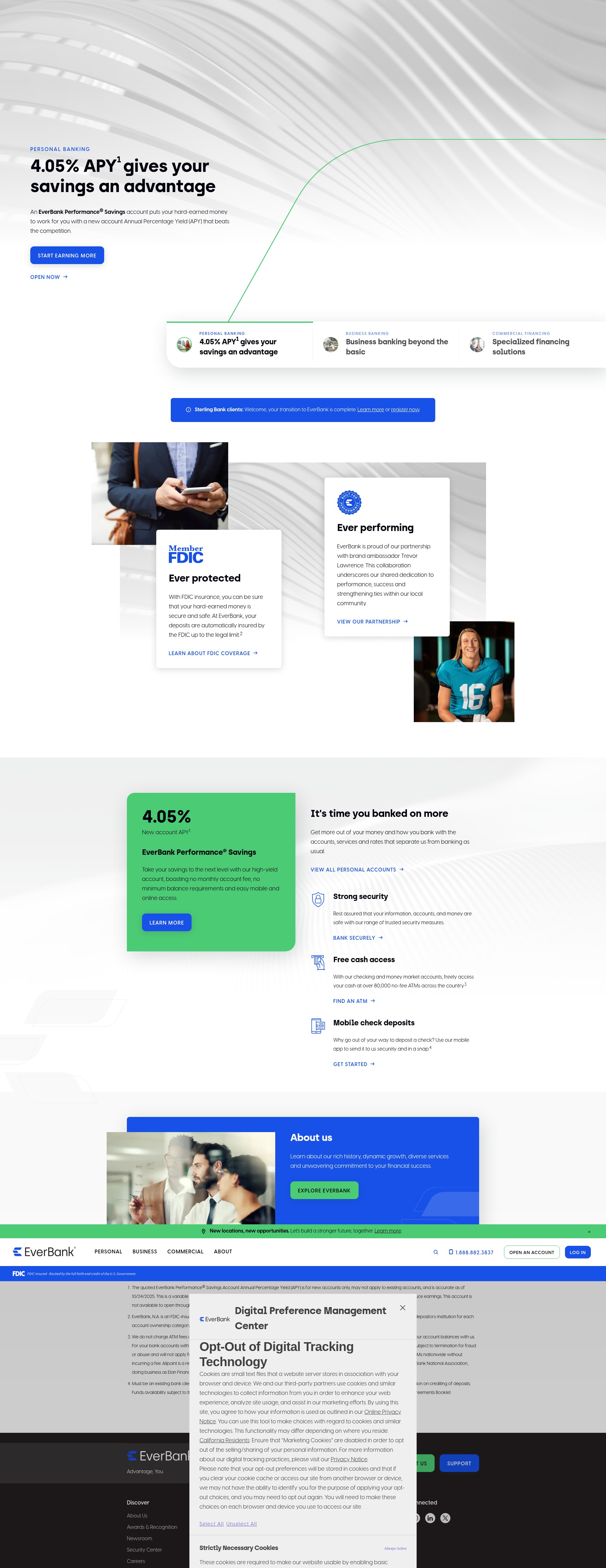 Screenshot of everbank.com
