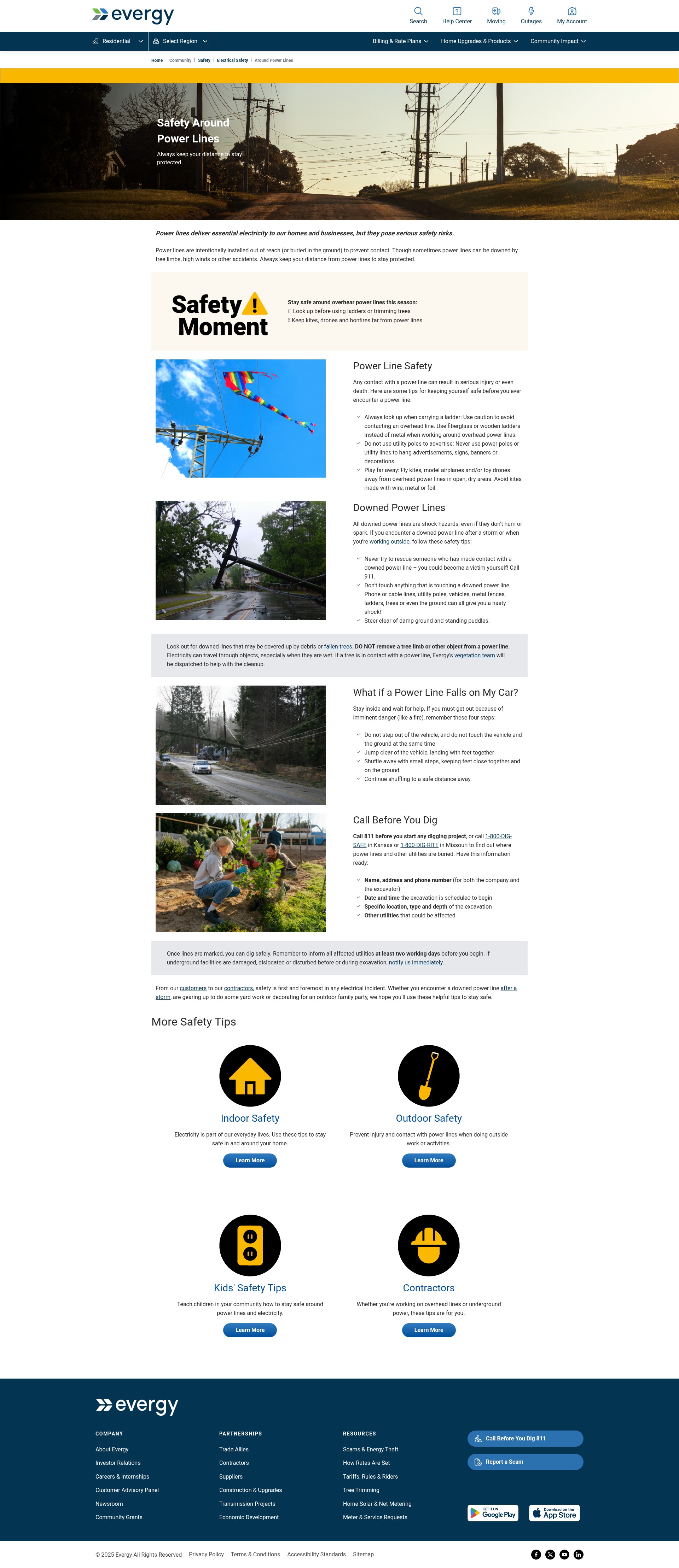 Screenshot of evergy.com