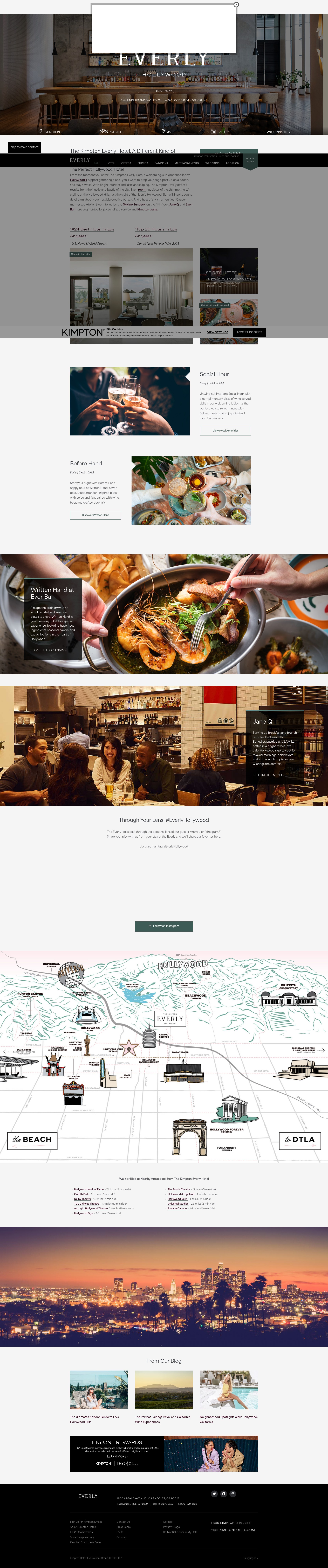 Screenshot of everlyhotelhollywood.com