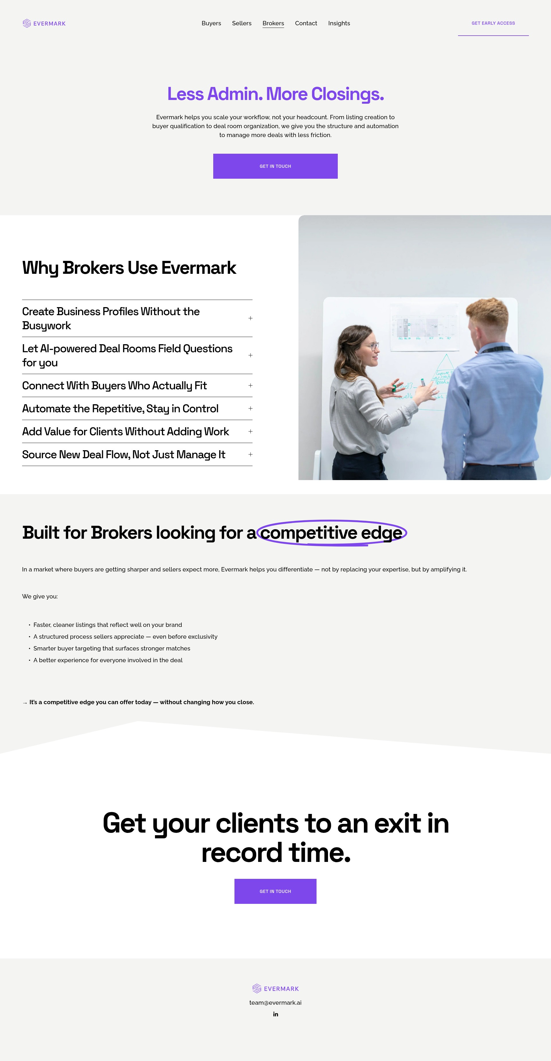 Screenshot of evermark.ai