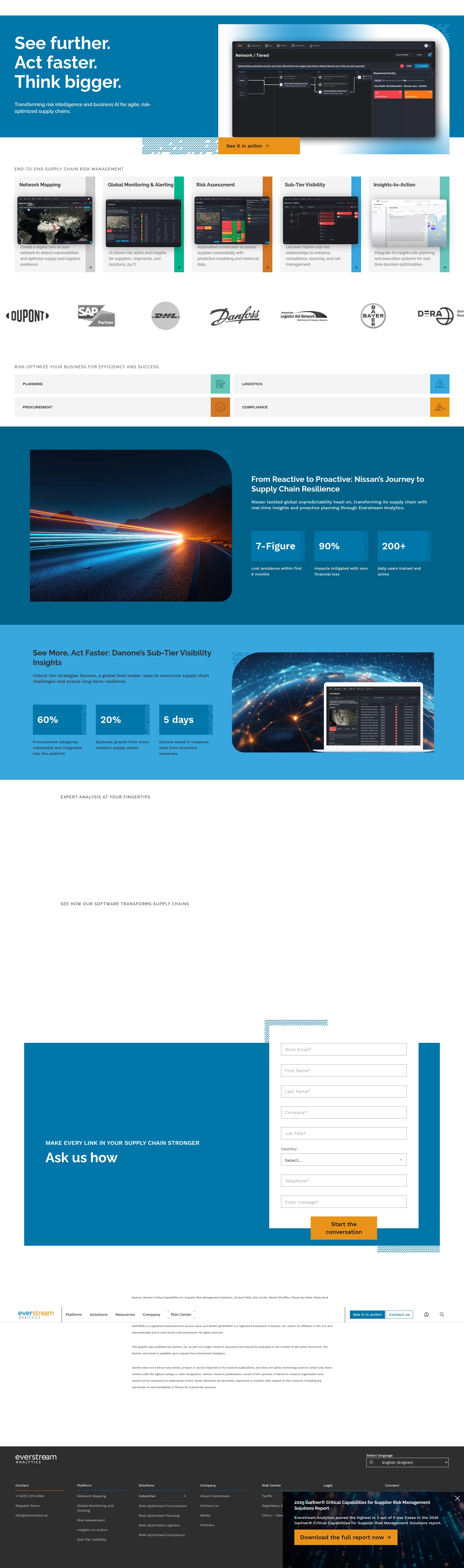 Screenshot of everstream.ai