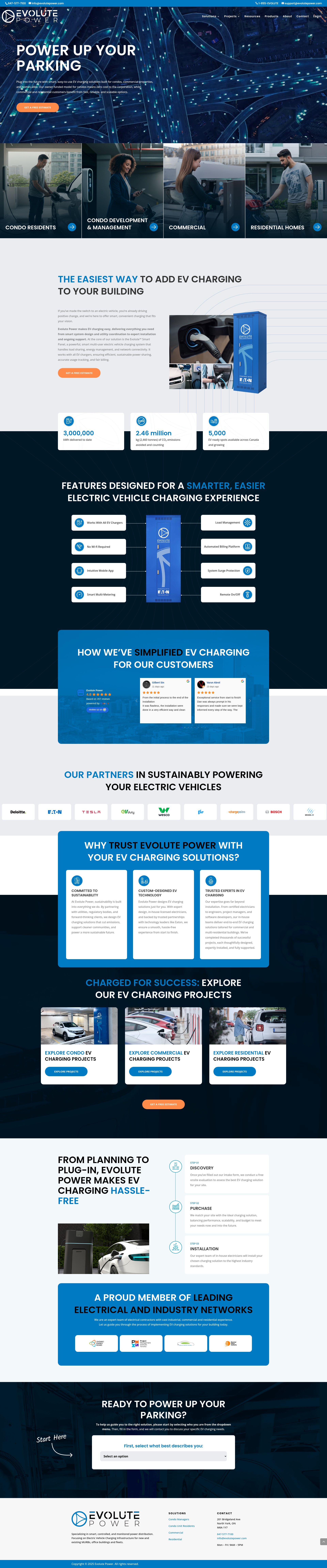Screenshot of evolutepower.com