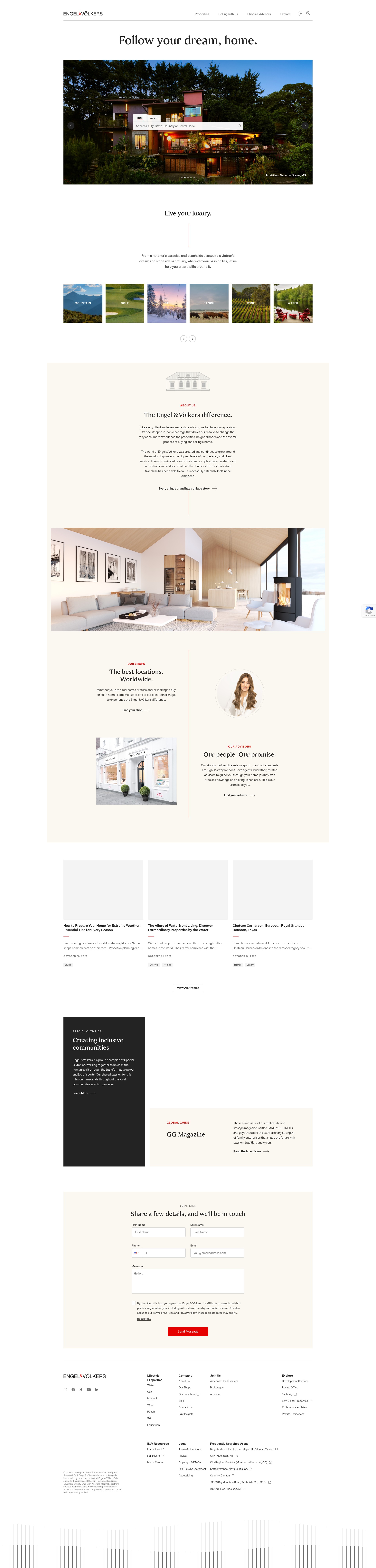Screenshot of evrealestate.com