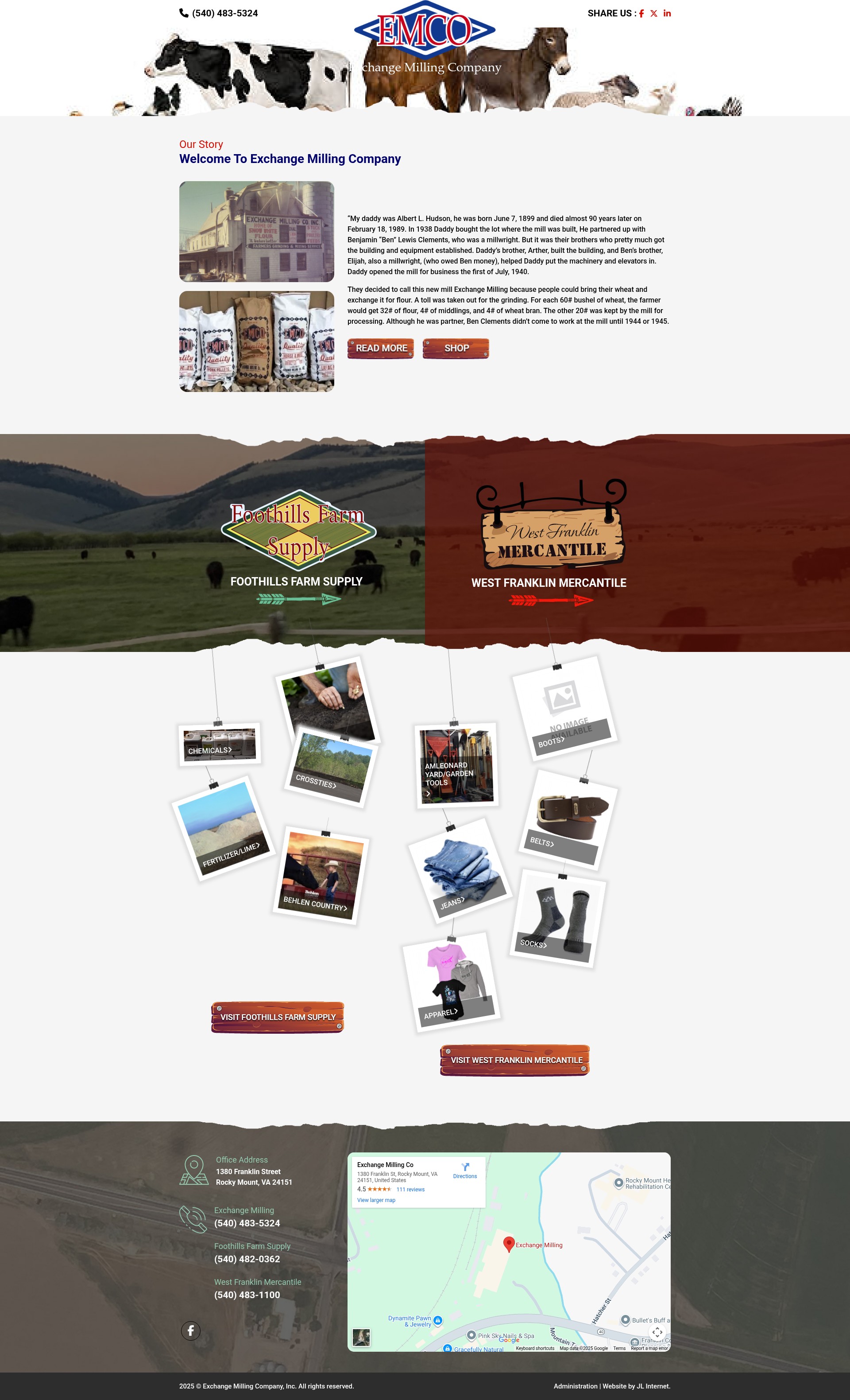 Screenshot of exchangemilling.com