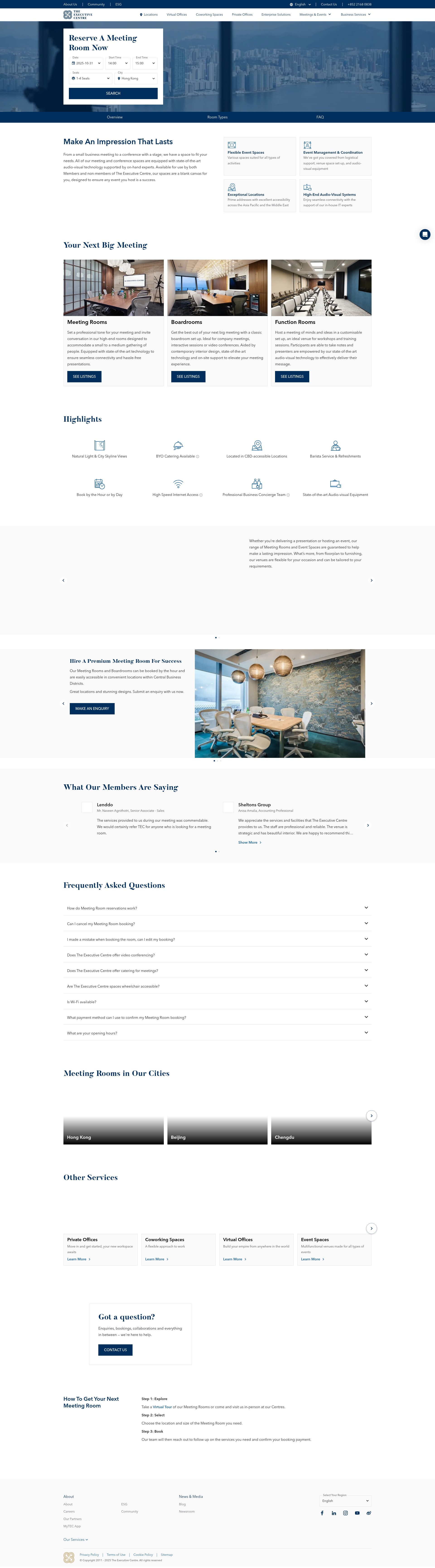 Screenshot of executivecentre.com