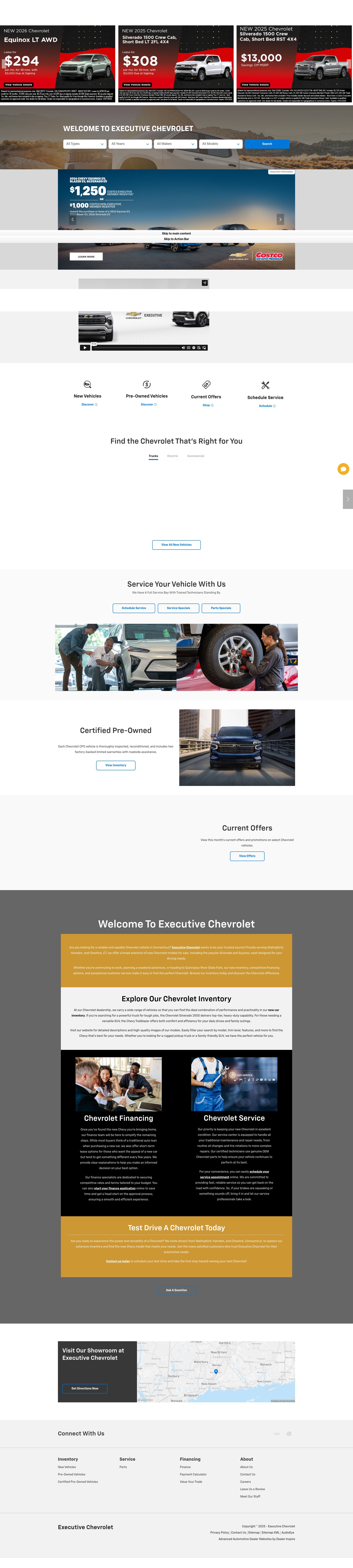 Screenshot of executivechevy.com