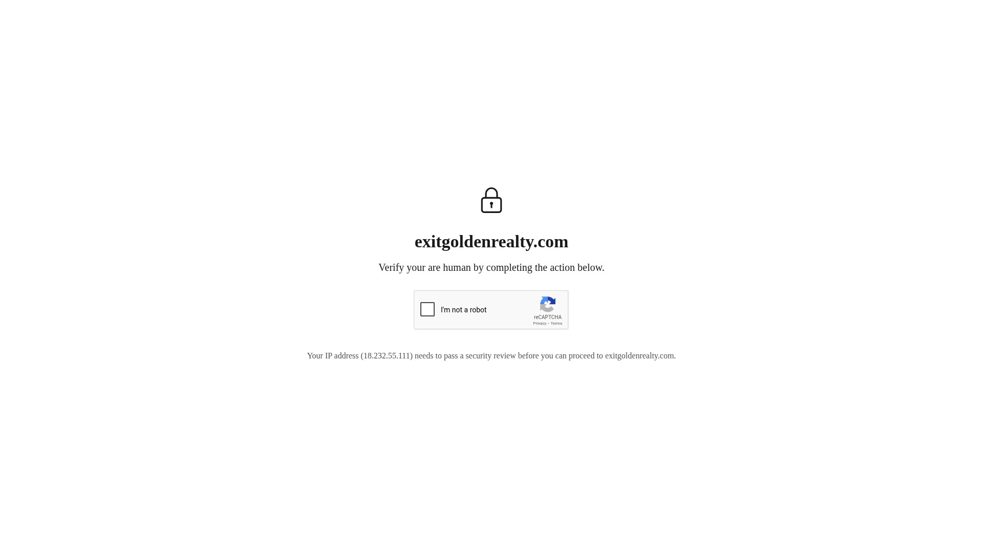 Screenshot of exitgoldenrealty.com